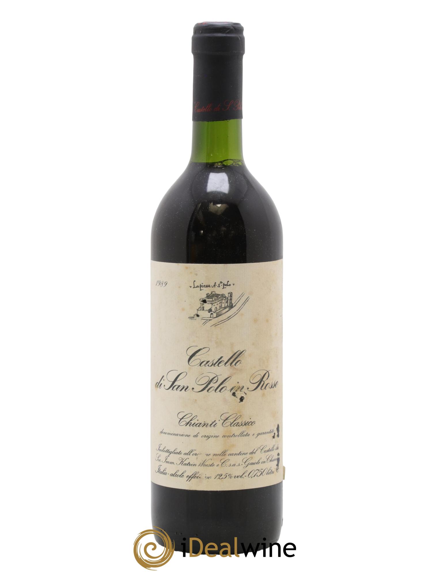 Chianti Classico DOCG Castello di San Polo in Rosso 1989 - Posten von 1 Flasche - 0