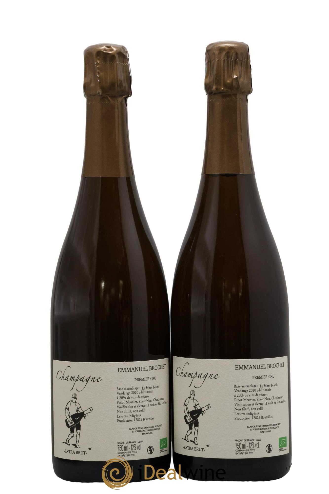Le Mont Benoit Extra-Brut Emmanuel Brochet - Posten von 2 Flaschen - 0