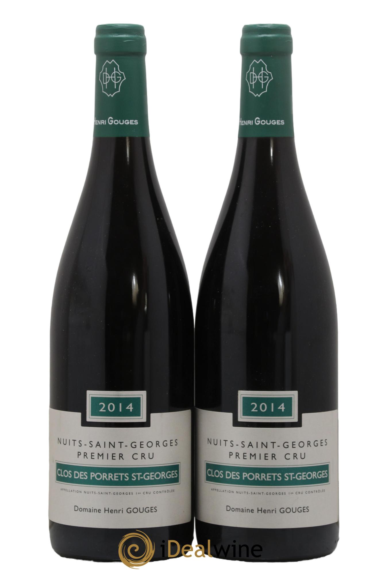 Nuits-Saint-Georges 1er Cru Clos des Porrets St Georges Henri Gouges 2014 - Lotto di 2 bottiglie - 0