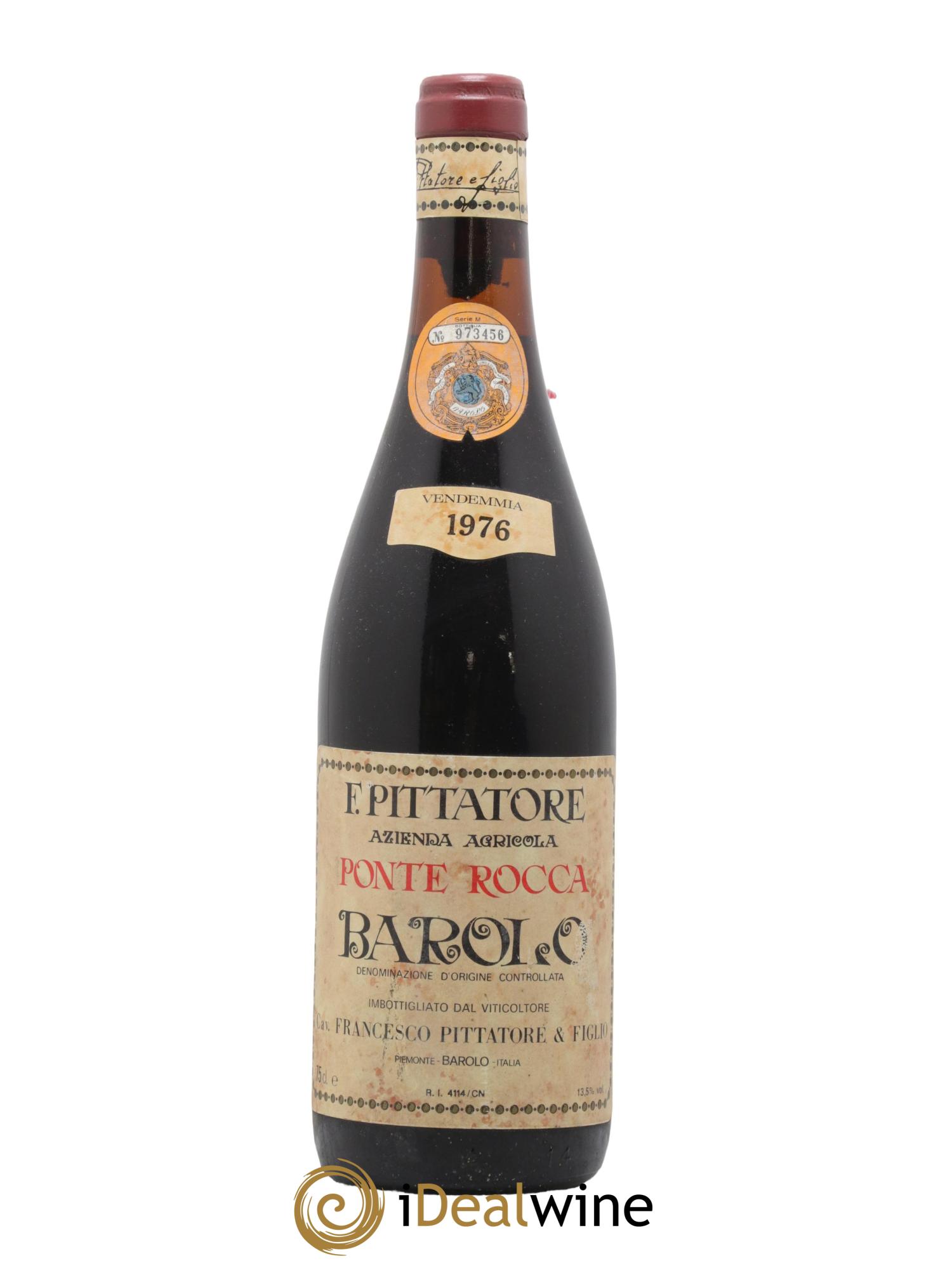 Barolo Ponte Rocca Pittatore 1976 - Lot of 1 bottle - 0