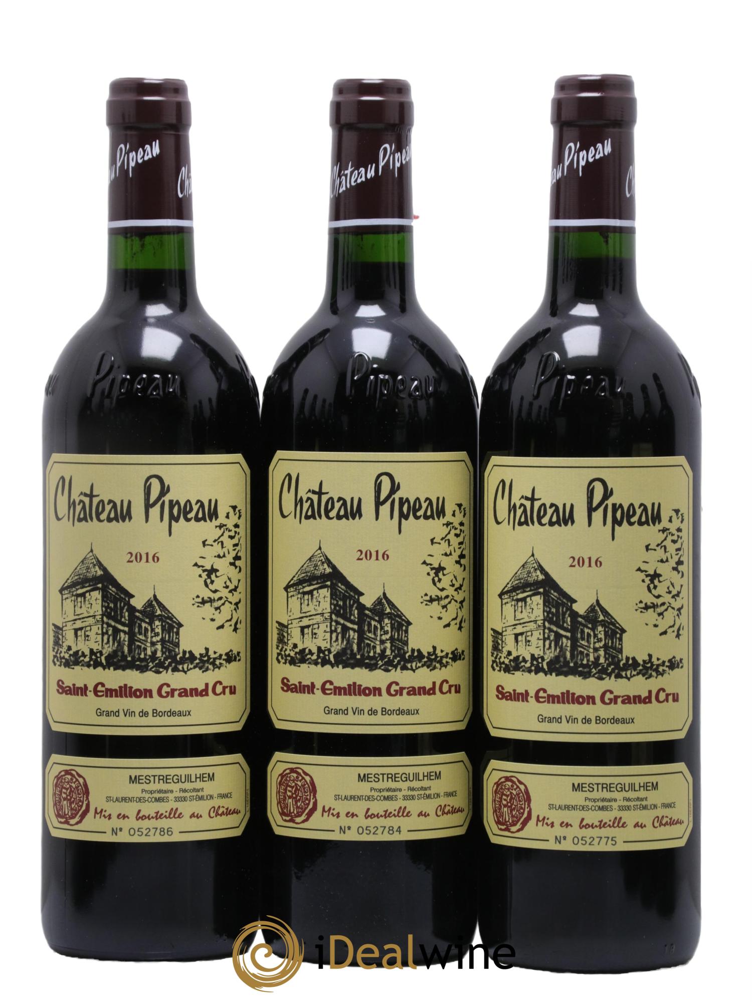 Château Pipeau 2016 - Lot of 12 bottles - 1
