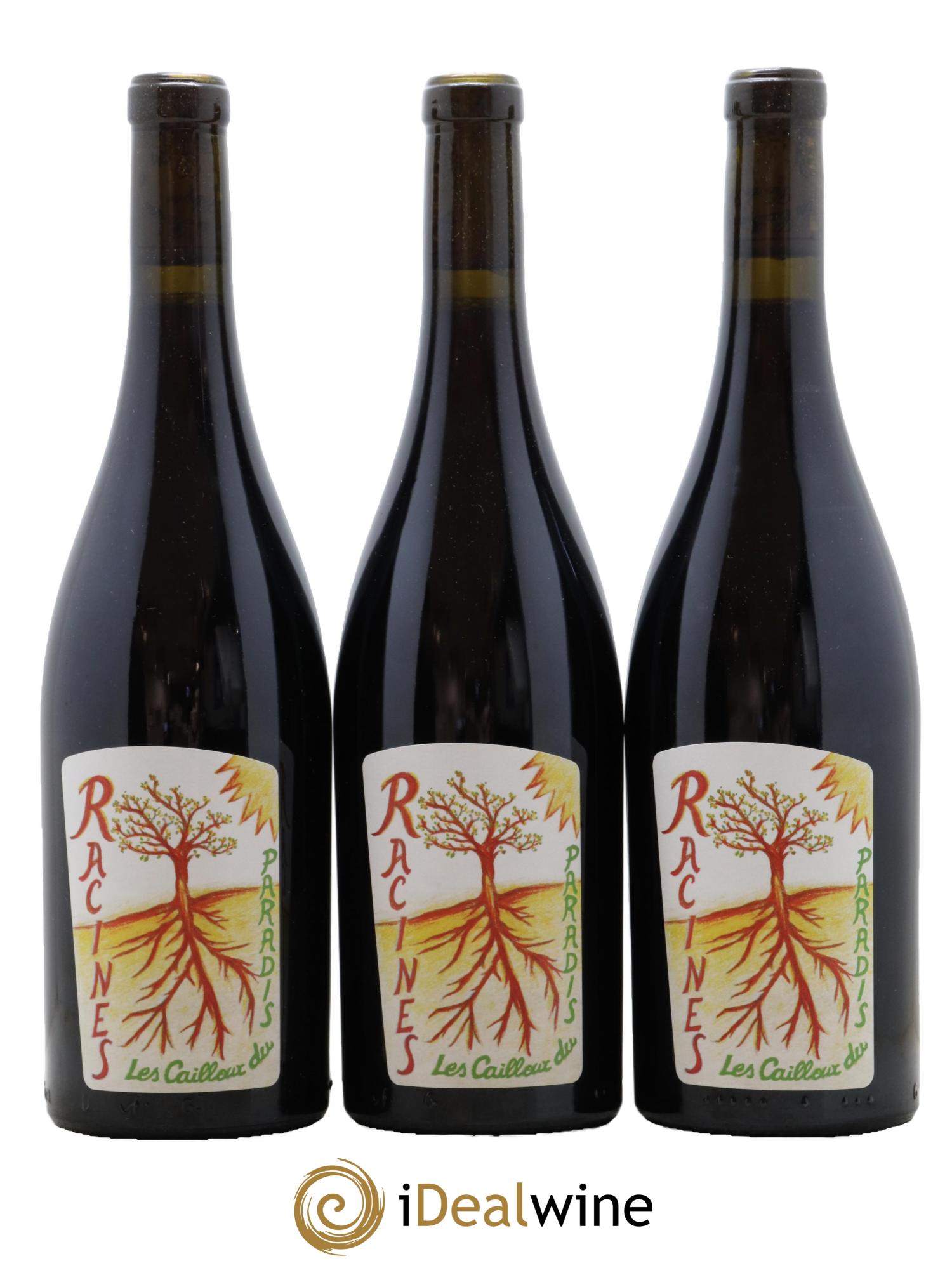 Vin de France Racines Les Cailloux du Paradis - Claude Courtois 2018 - Lot de 3 bouteilles - 0