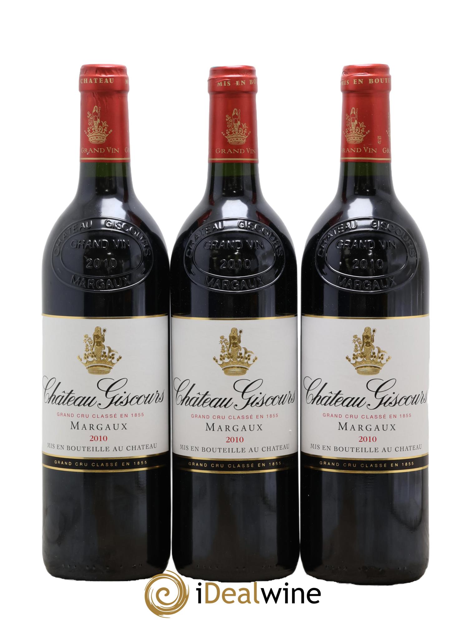 Château Giscours 3ème Grand Cru Classé 2010 - Lot of 3 bottles - 0