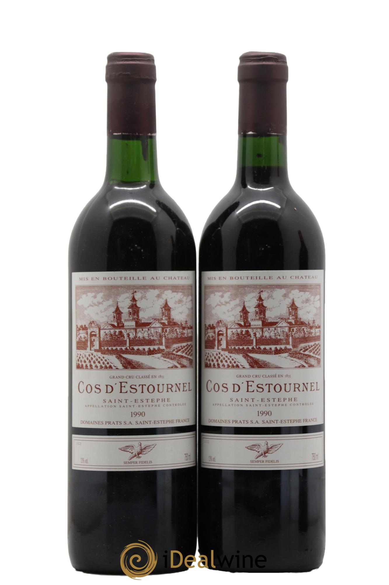 Cos d'Estournel 2ème Grand Cru Classé 1990 - Lot de 2 bouteilles - 0