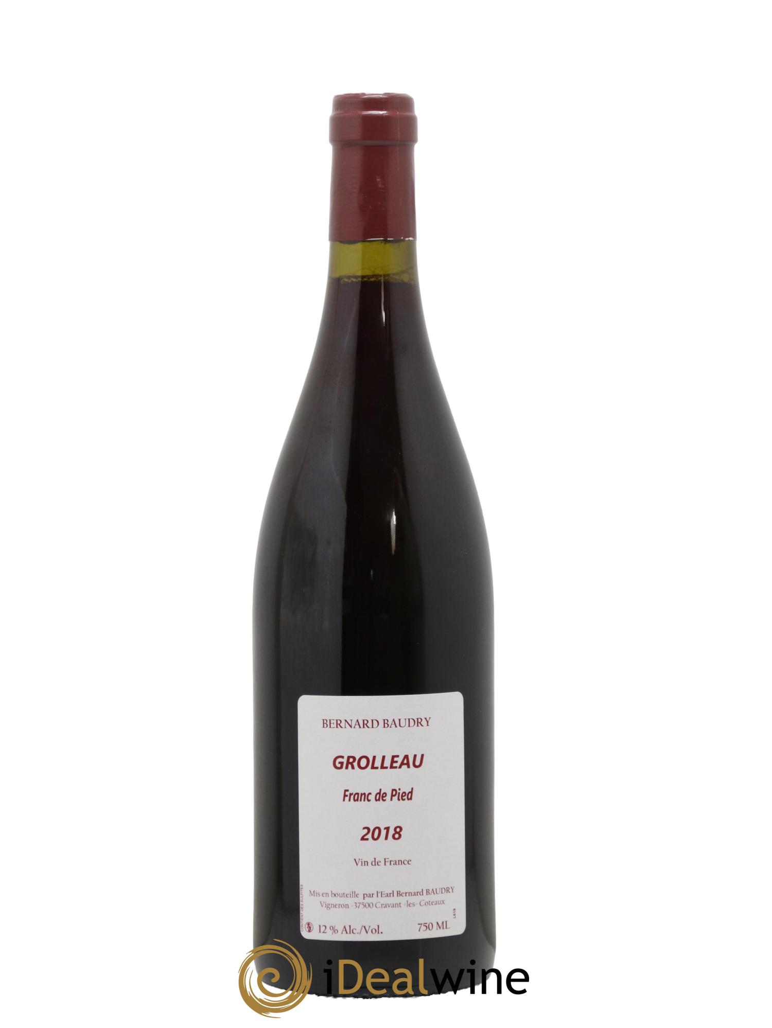 Vin de France Grolleau Franc de Pied Bernard Baudry 2018 - Lot of 1 bottle - 1