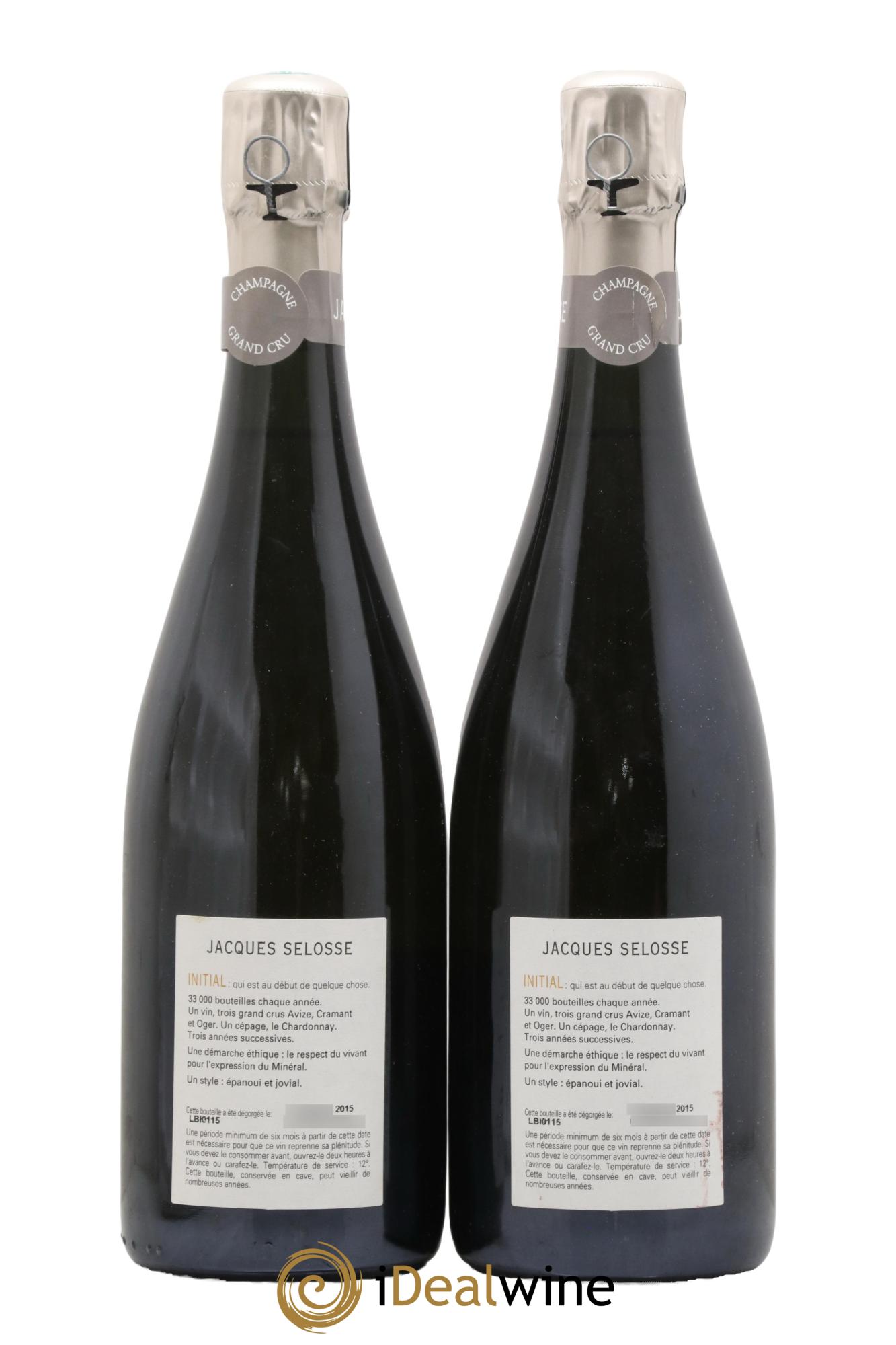 Initial Brut Jacques Selosse - Lot of 2 bottles - 1