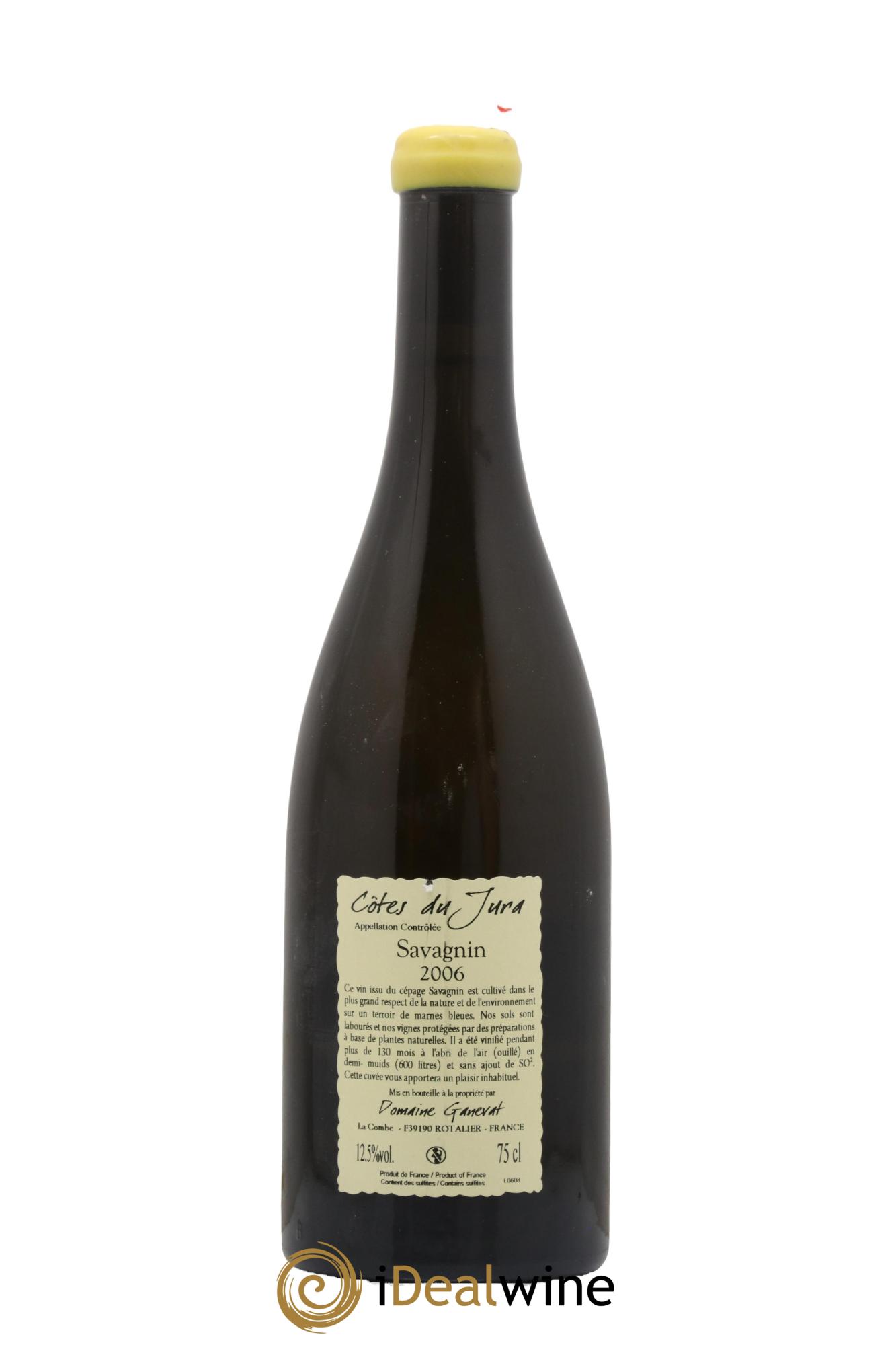 Côtes du Jura Les Vignes de mon Père Jean-François Ganevat (Domaine) 2006 - Lot of 1 bottle - 1