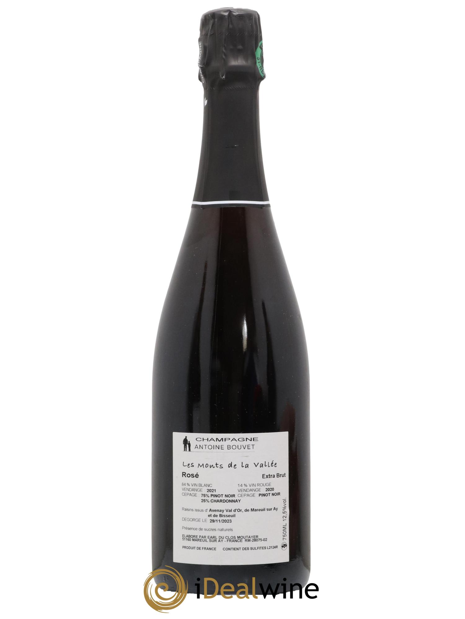 Champagne - Les Monts de la Vallée Antoine Bouvet - Lot de 1 bouteille - 1