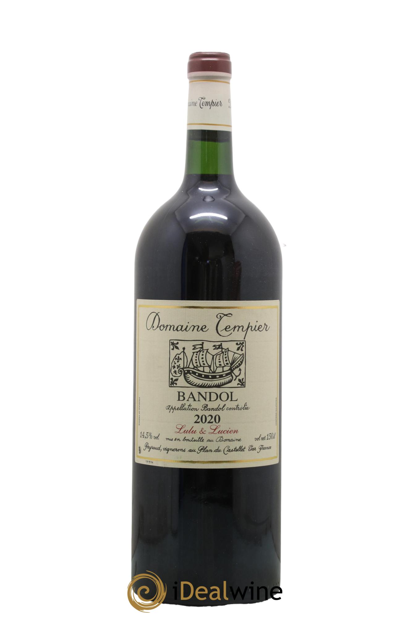 Bandol Domaine Tempier Lulu et Lucien Famille Peyraud 2020 - Lot de 1 magnum - 0