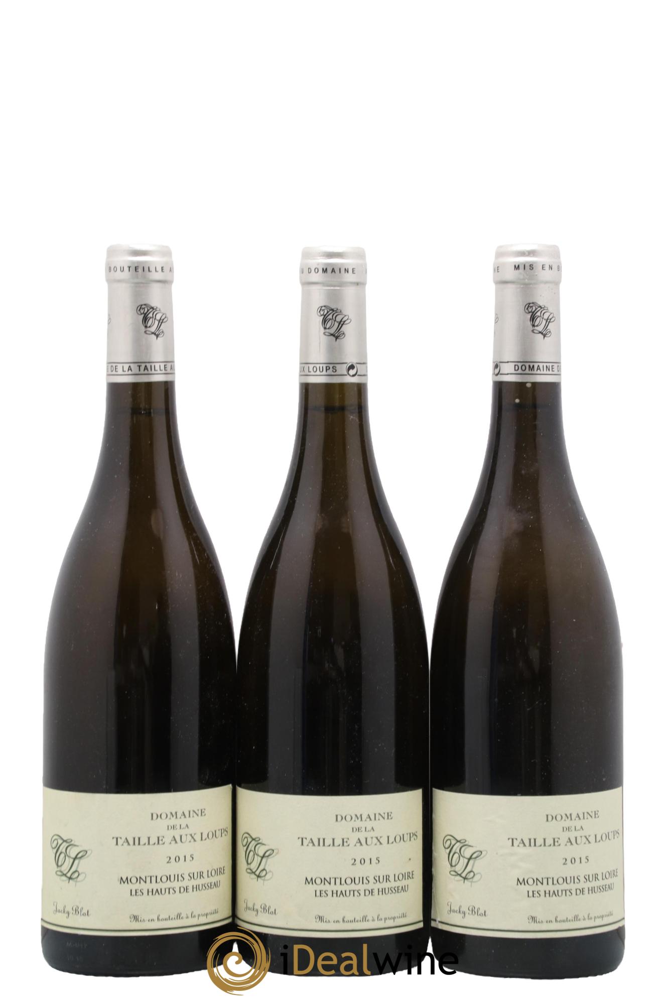 Montlouis-sur-Loire Les Hauts de Husseau La Taille aux Loups - Jacky Blot 2015 - Lot de 3 bouteilles - 0