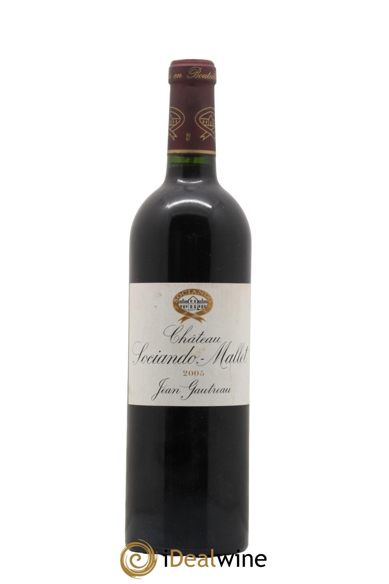 Château Sociando Mallet 2005 - Lot de 1 bouteille - 0