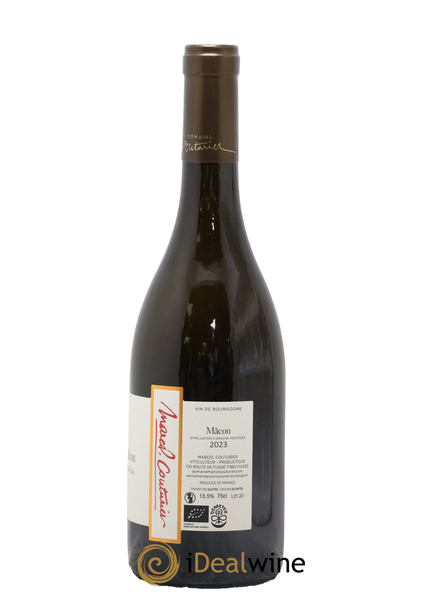 Mâcon Aux Scellés Marcel Couturier 2023 - Lot de 1 bouteille - 1