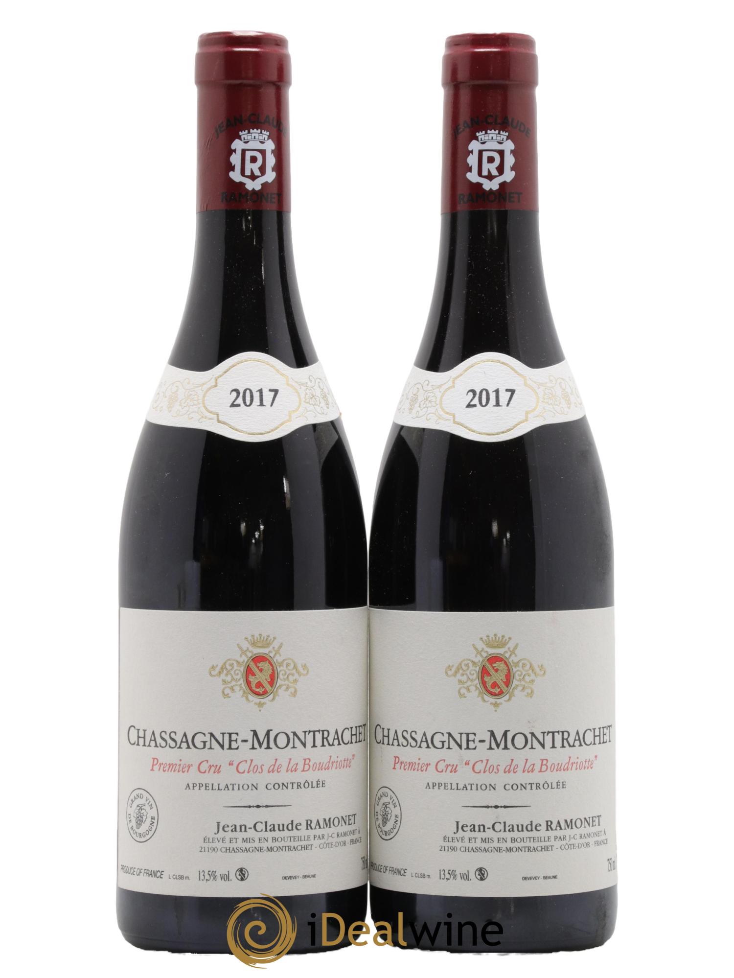 Chassagne-Montrachet 1er Cru Clos de la Boudriotte Ramonet (Domaine) 2017 - Lot de 2 bouteilles - 0