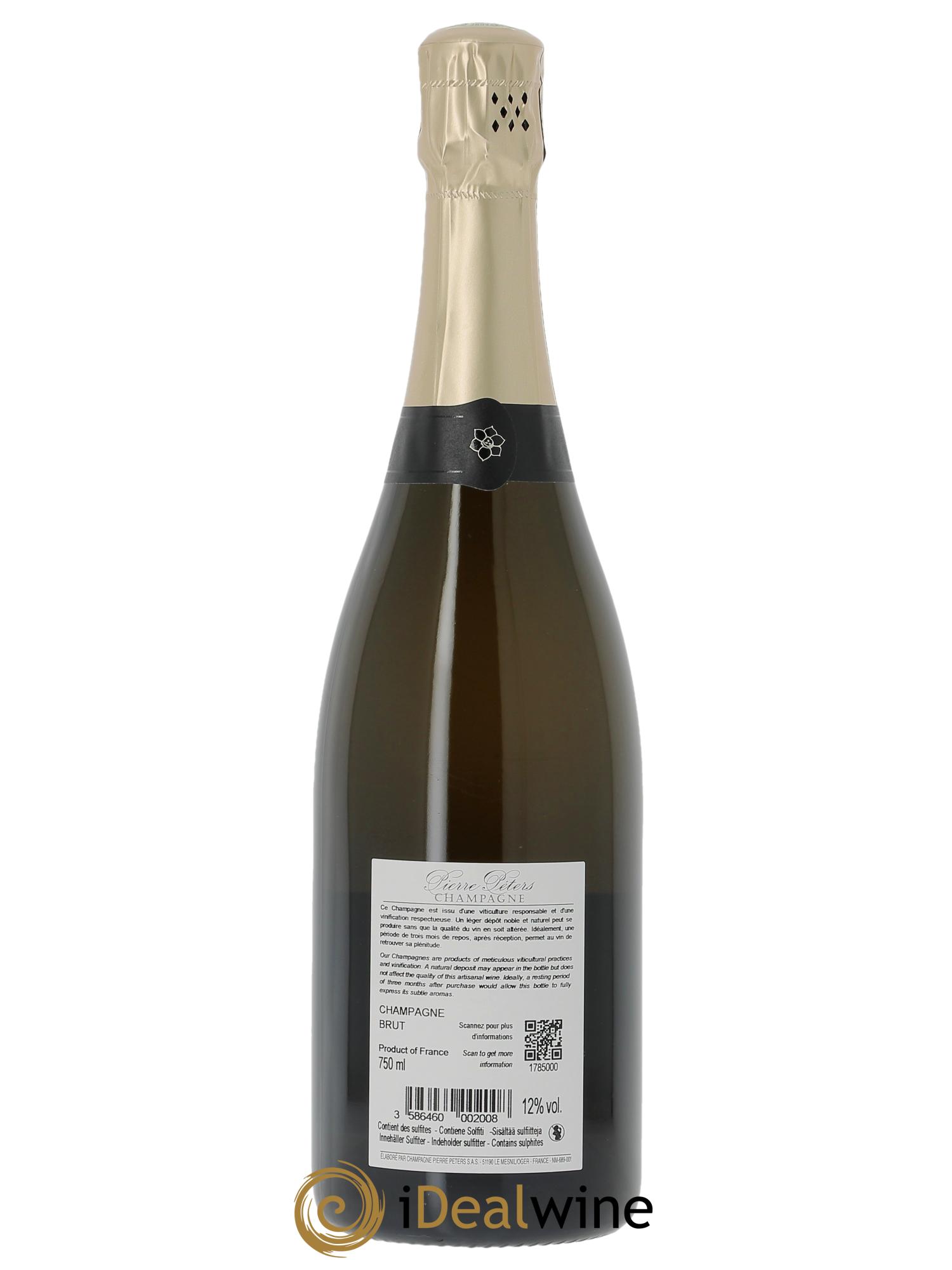 Blanc de Blancs Cuvée de Réserve Grand Cru Brut Pierre Péters - Lote de 1 botella - 1