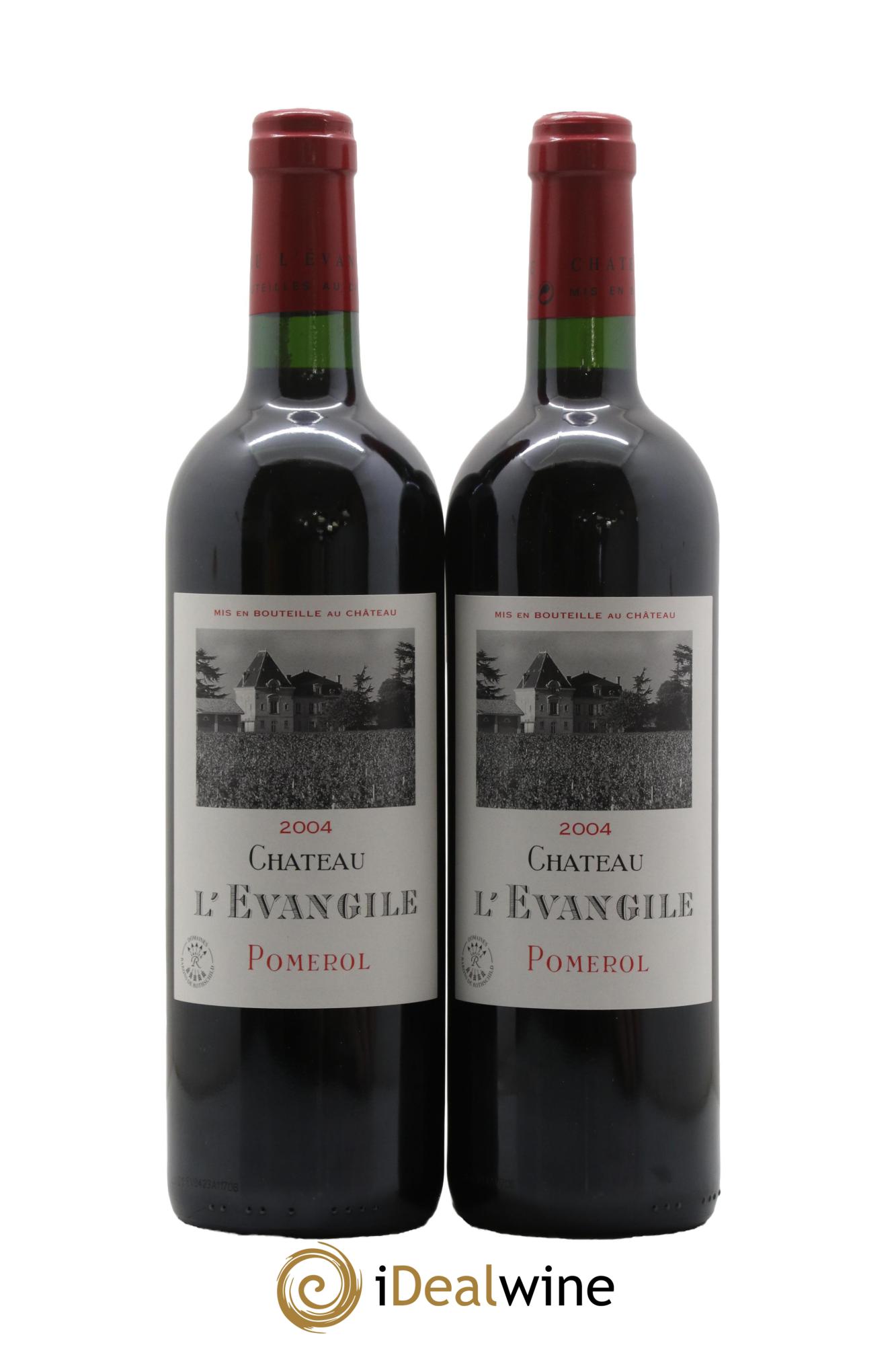 Château l' Évangile 2004 - Lot of 2 bottles - 0