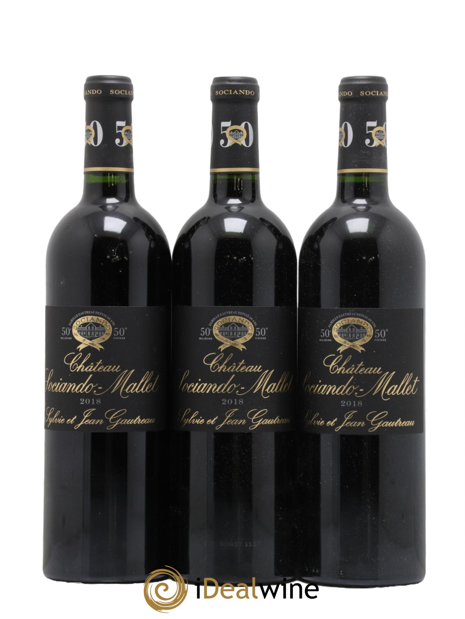 Château Sociando Mallet  2018 - Lot de 6 bouteilles - 1