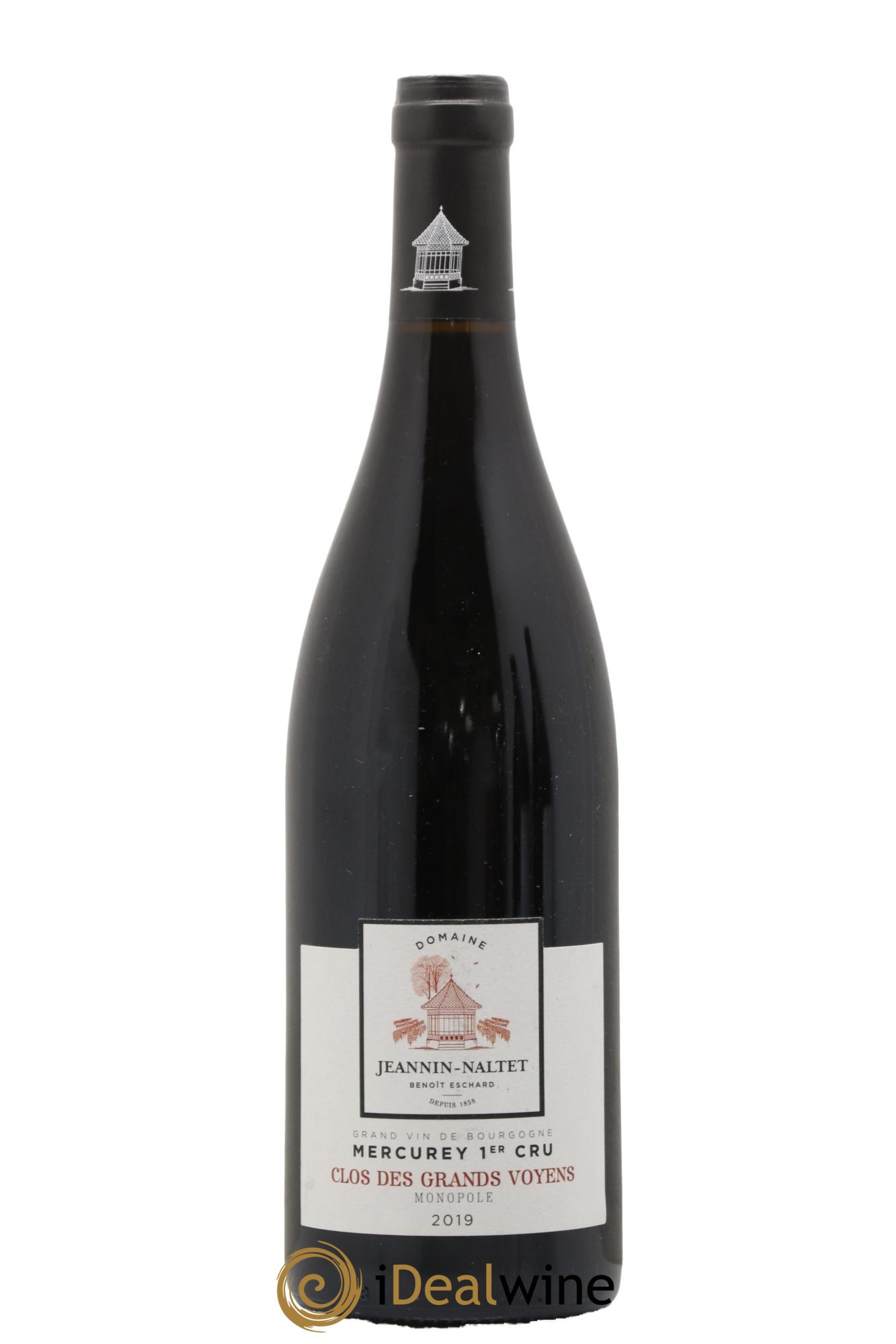 Mercurey 1er Cru Clos des Grands Voyens Jeannin Naltet 2019 - Lot de 1 bouteille - 0