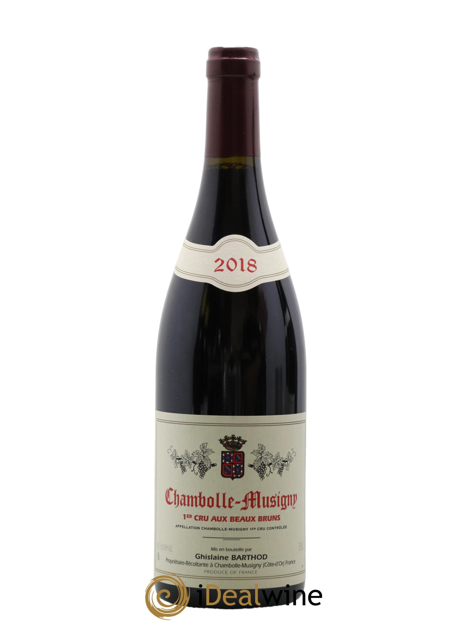 Chambolle-Musigny 1er Cru Aux Beaux Bruns Ghislaine Barthod 2018 - Lot de 1 bouteille - 0