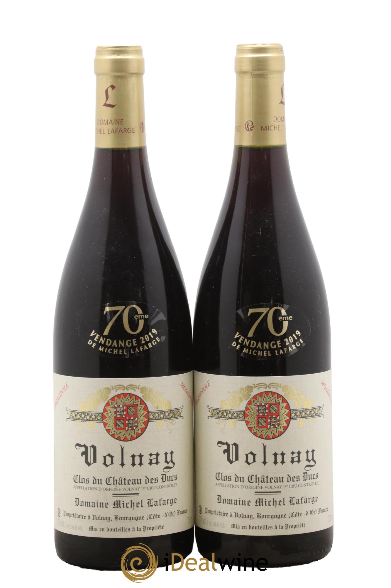 Volnay 1er Cru Clos du Château des Ducs Lafarge (Domaine) 2019 - Lot of 2 bottles - 0