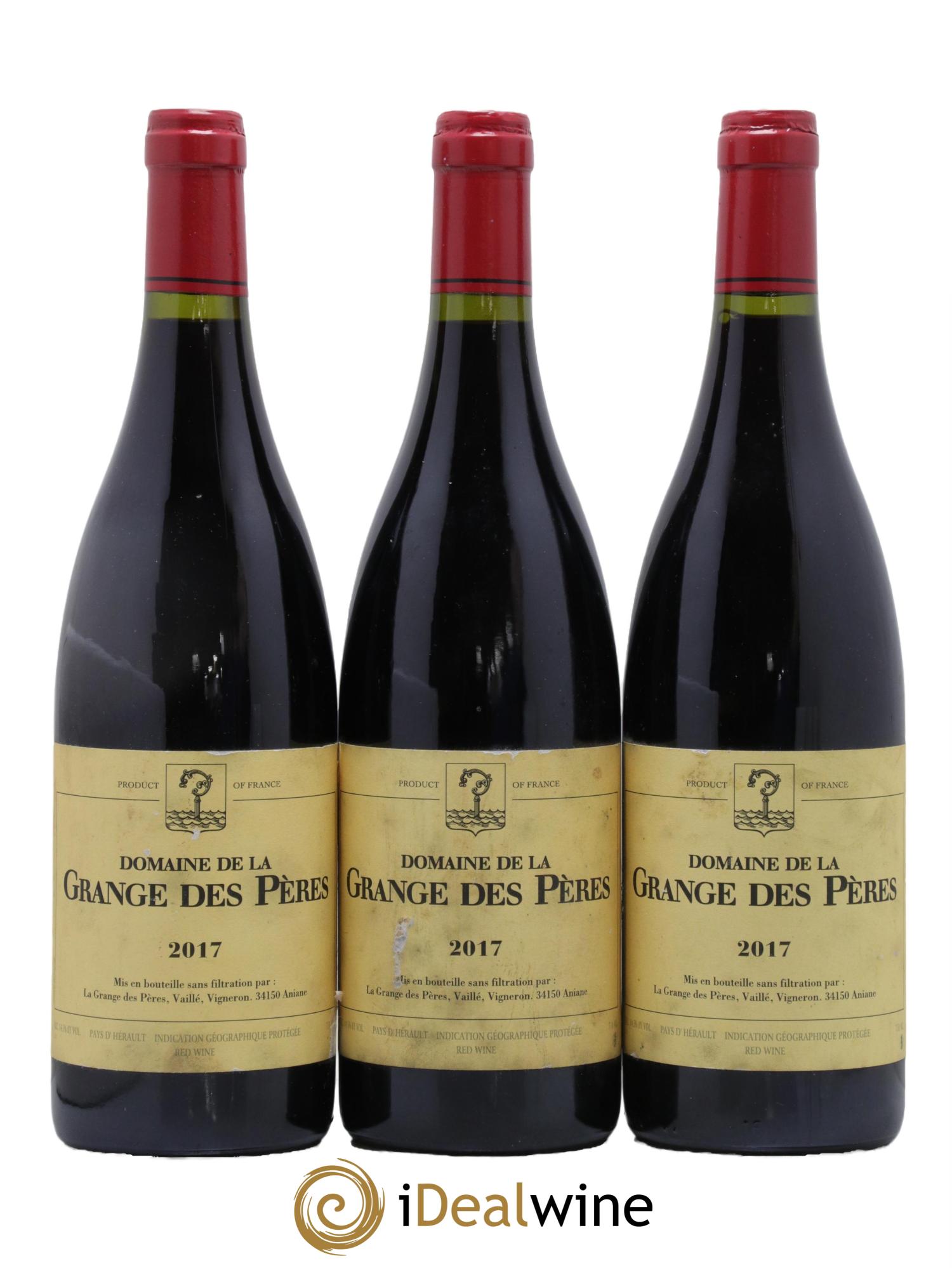 Pays d'Hérault Grange des Pères Laurent Vaillé 2017 - Lot de 3 bouteilles - 0