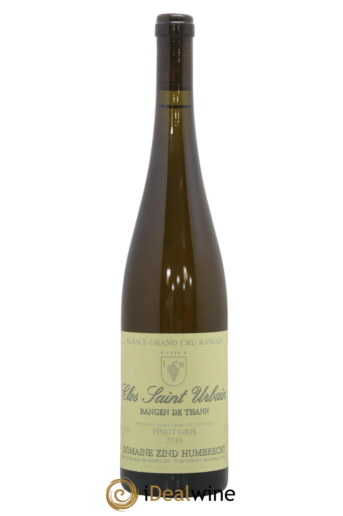Alsace Pinot Gris Grand Cru Rangen de Thann Clos Saint-Urbain Zind-Humbrecht (Domaine) 2016 - Lot de 1 bouteille - 0