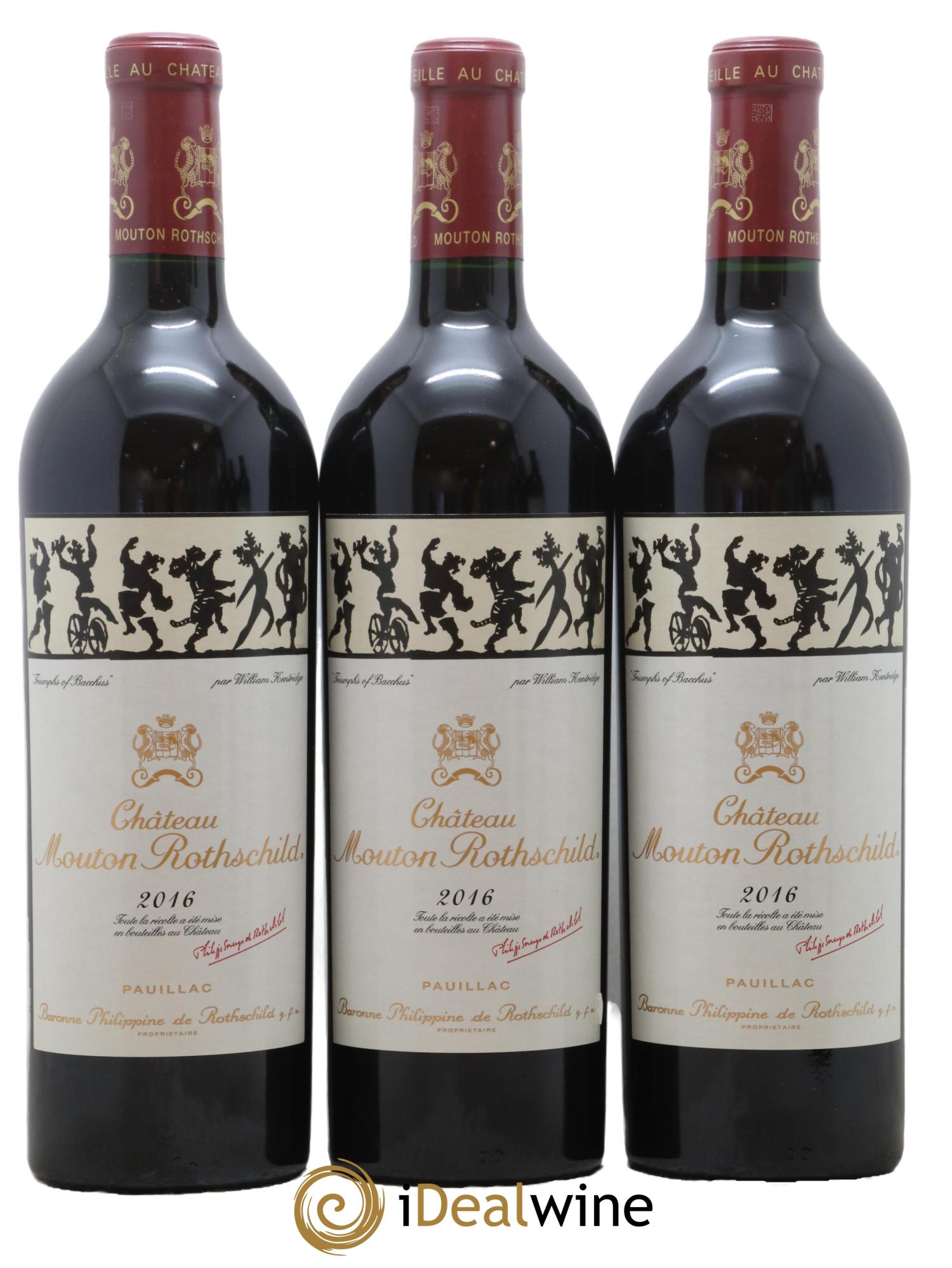 Château Mouton Rothschild 1er Grand Cru Classé 2016 - Lot de 6 bouteilles - 3