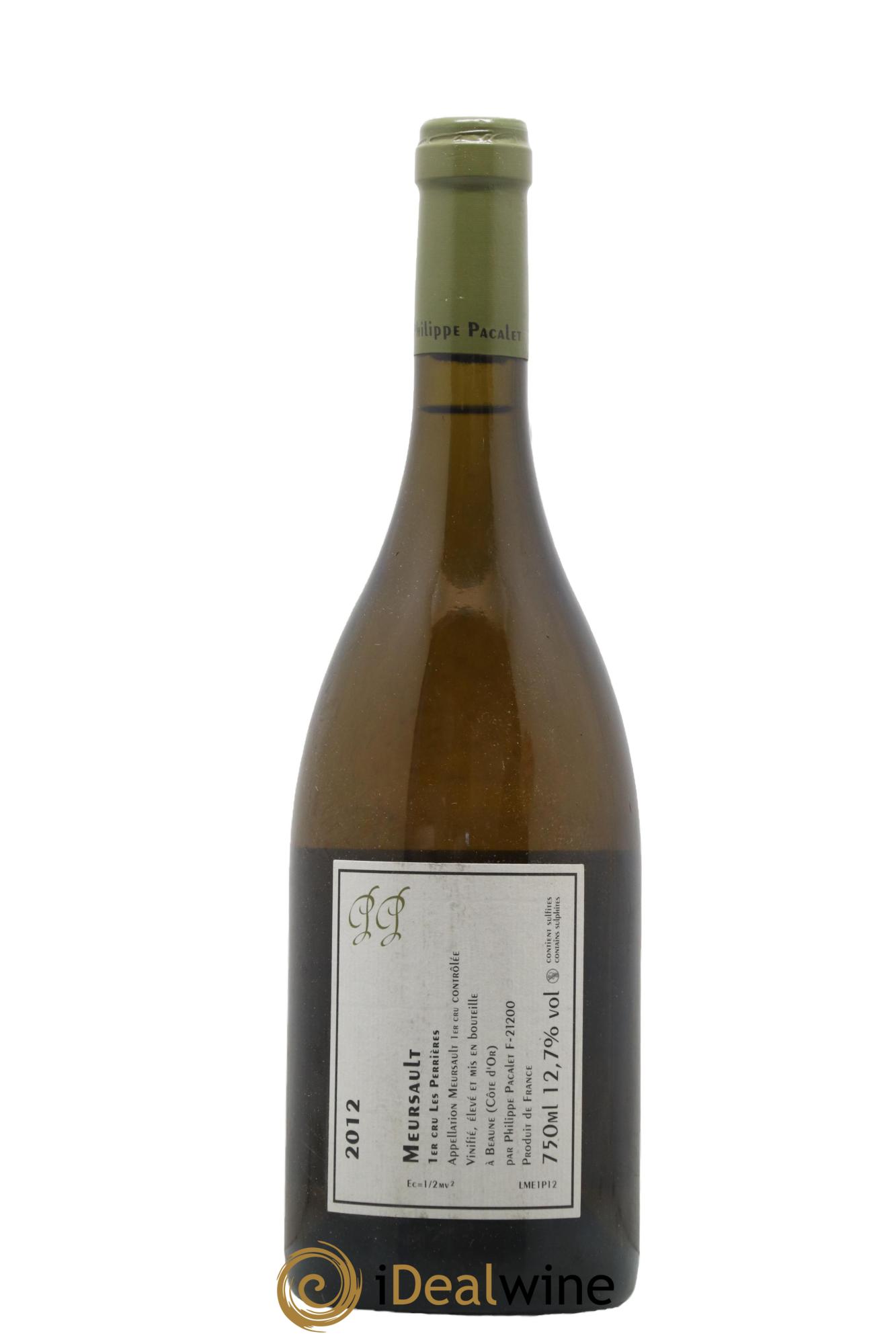 Meursault 1er Cru Les Perrières Philippe Pacalet  2012 - Lot de 1 bouteille - 1