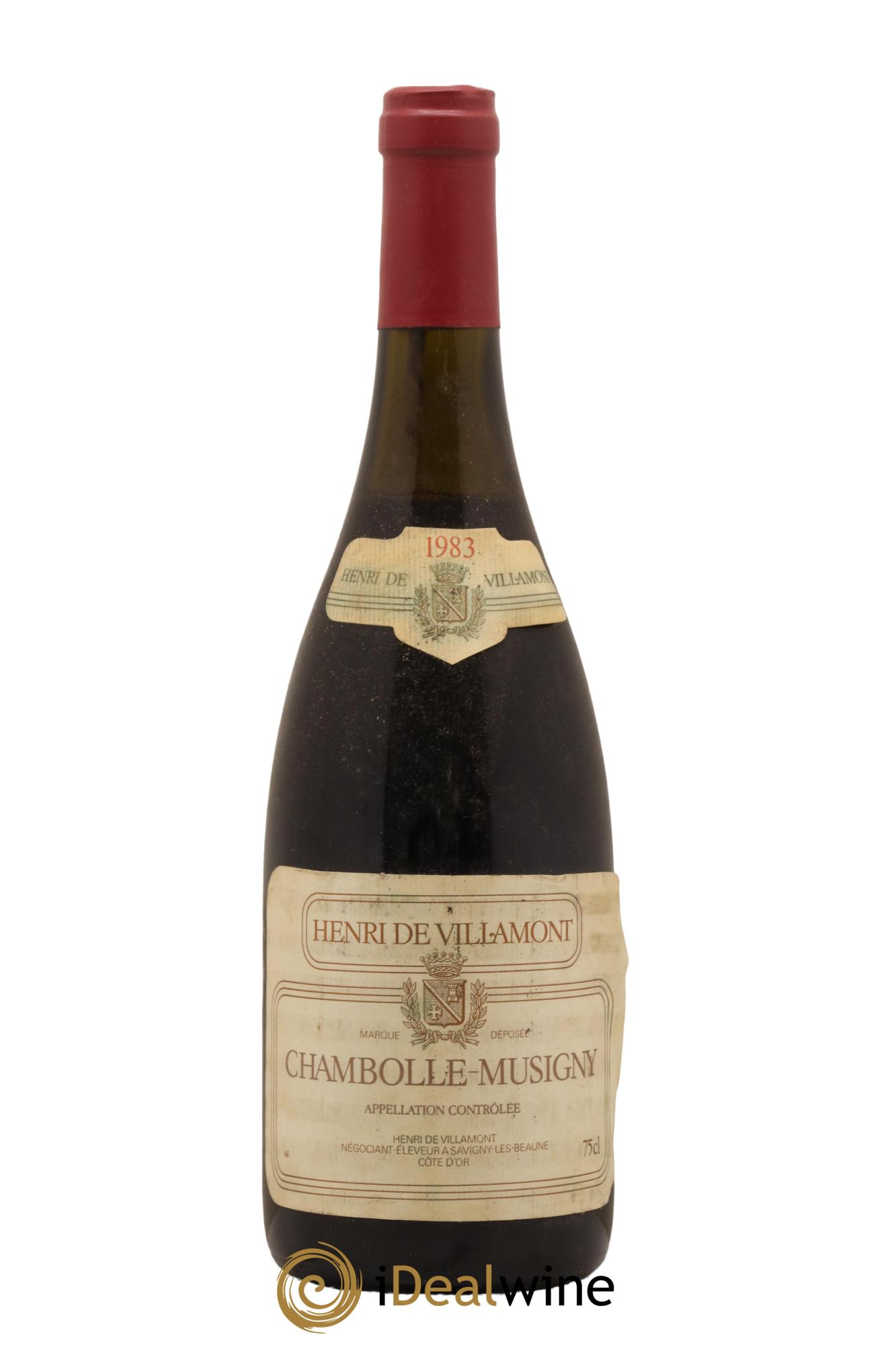 Chambolle-Musigny Domaine Henri de Villamont 1983 - Lot de 1 bouteille - 0