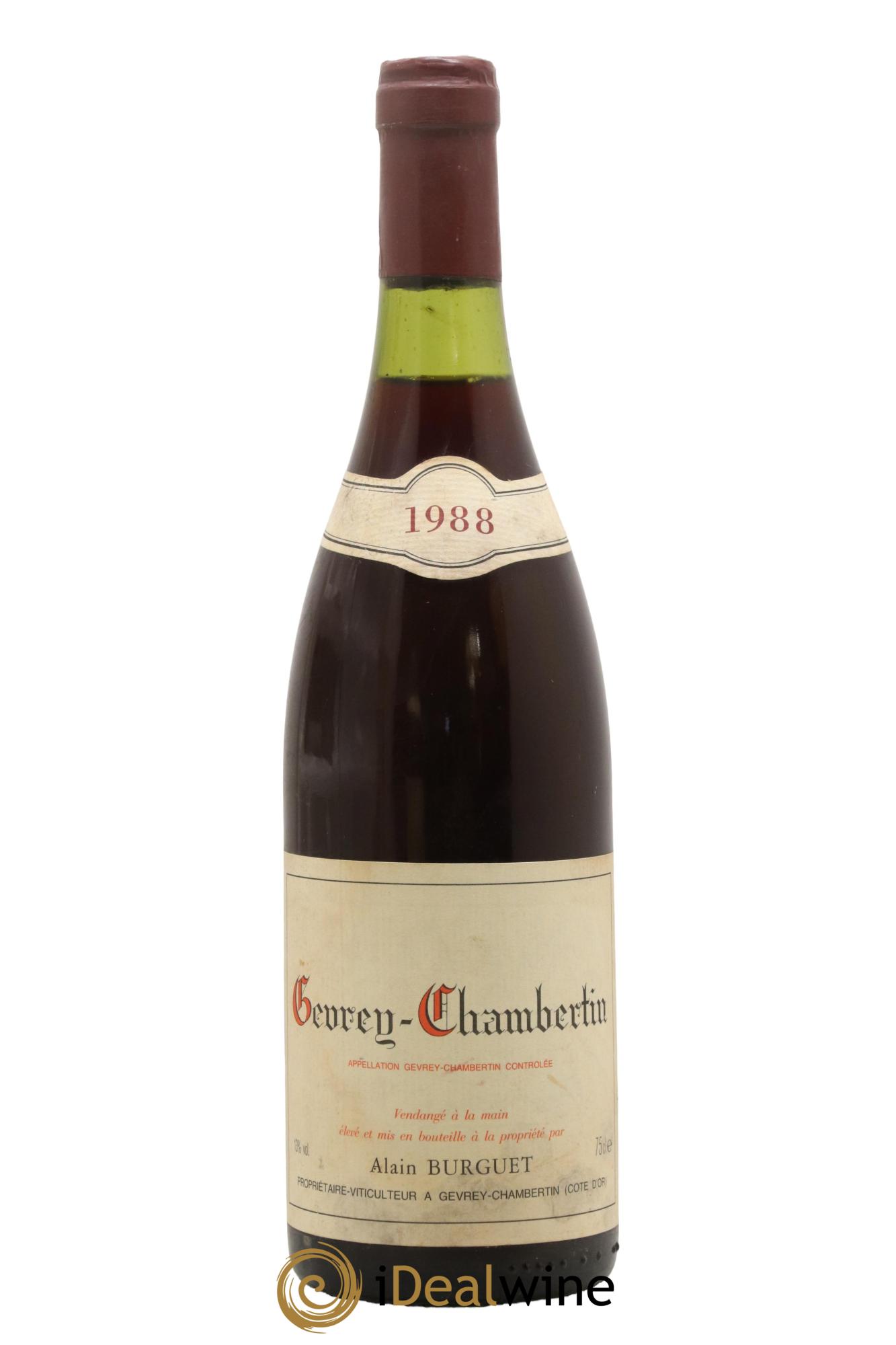 Gevrey-Chambertin Alain Burguet 1988 - Posten von 1 Flasche - 0
