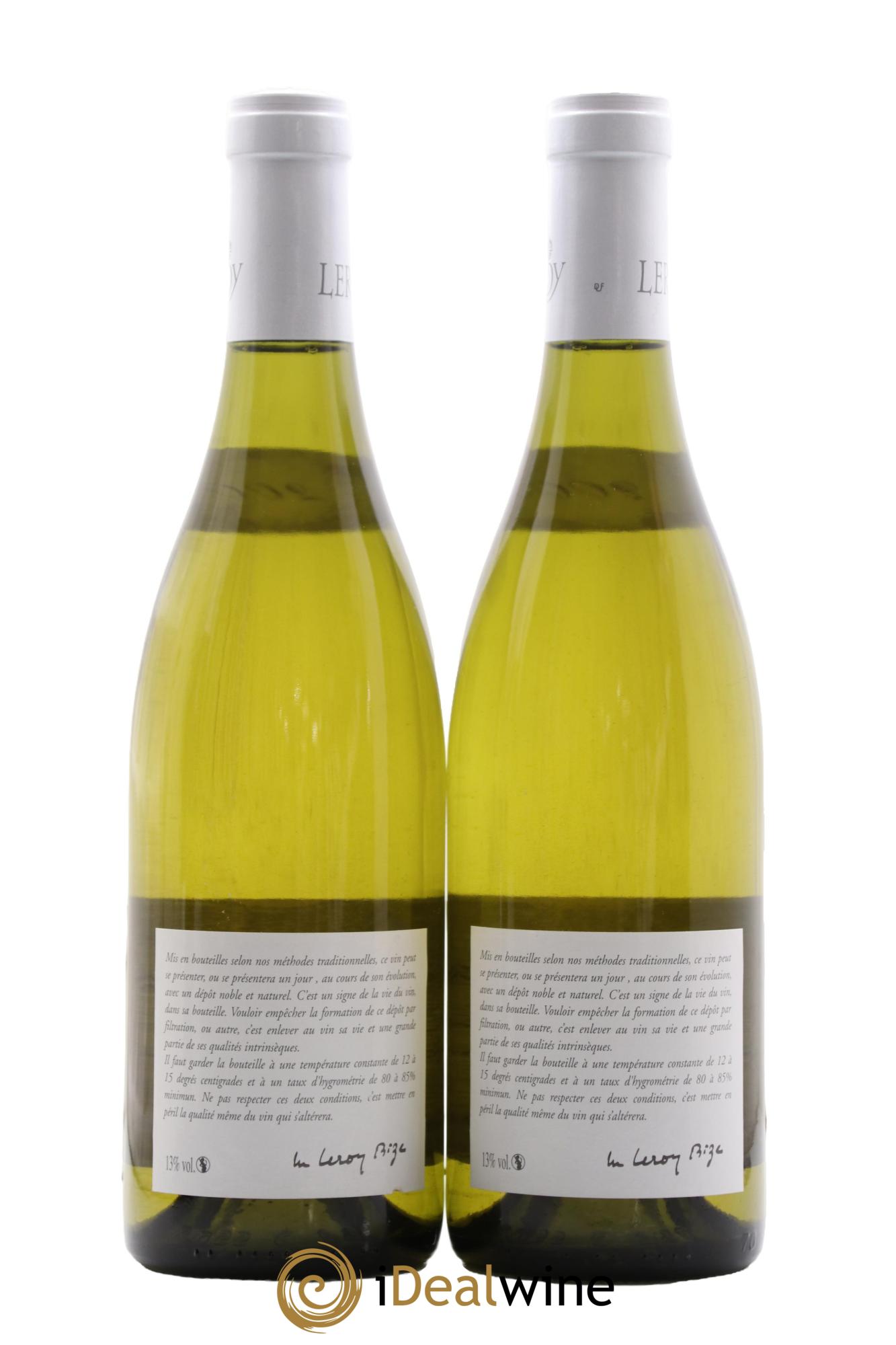 Chassagne-Montrachet 1er Cru Les Embrazées Leroy SA 2008 - Lot de 2 bouteilles - 1