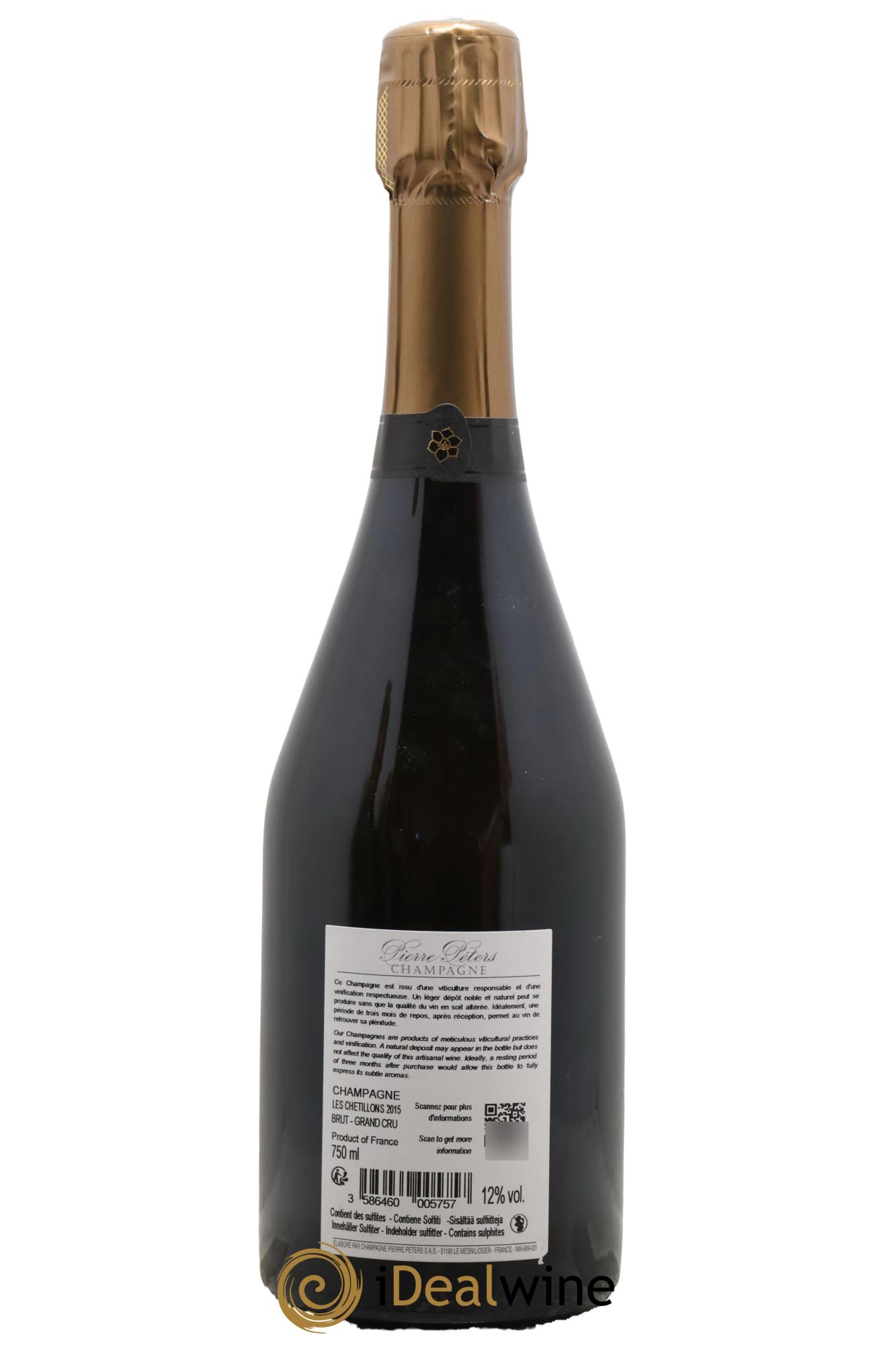 Cuvée Spéciale les Chétillons Blanc de Blancs Brut Pierre Péters 2015 - Lot of 1 bottle - 1