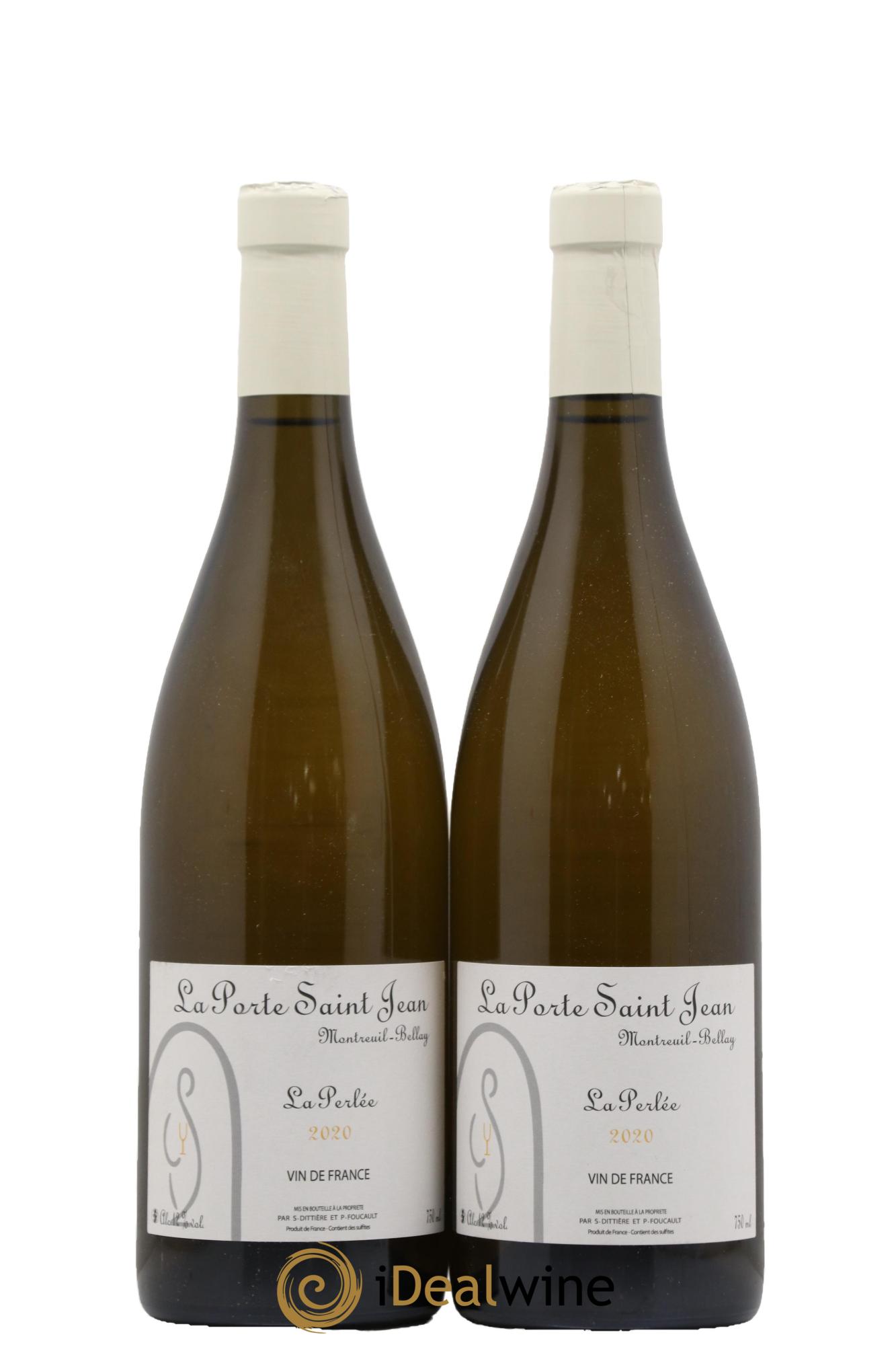 Vin de France La Perlée La Porte Saint Jean 2020 - Lot de 2 bouteilles - 0