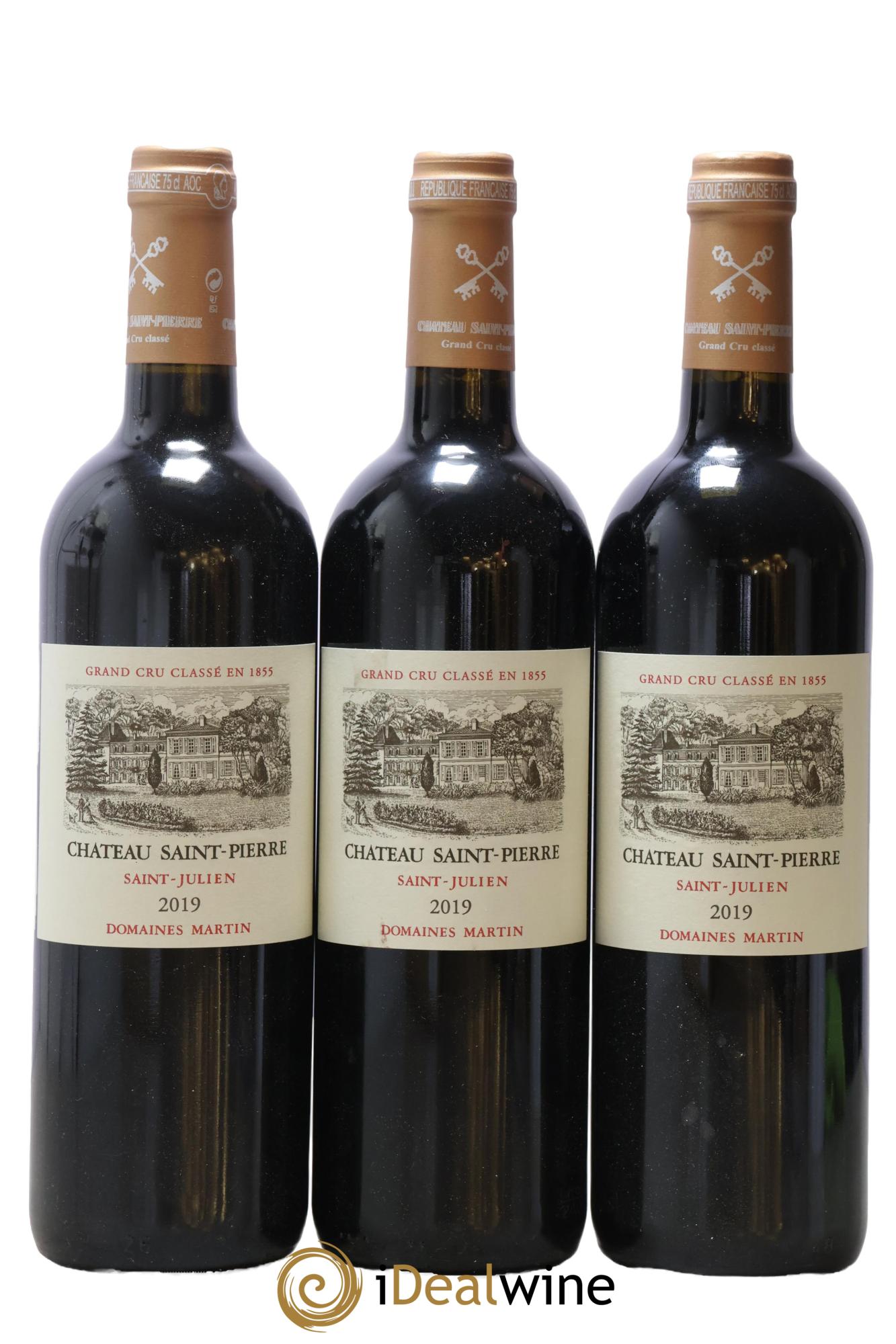 Château Saint-Pierre 4ème Grand Cru Classé 2019 - Lot de 3 bouteilles - 0