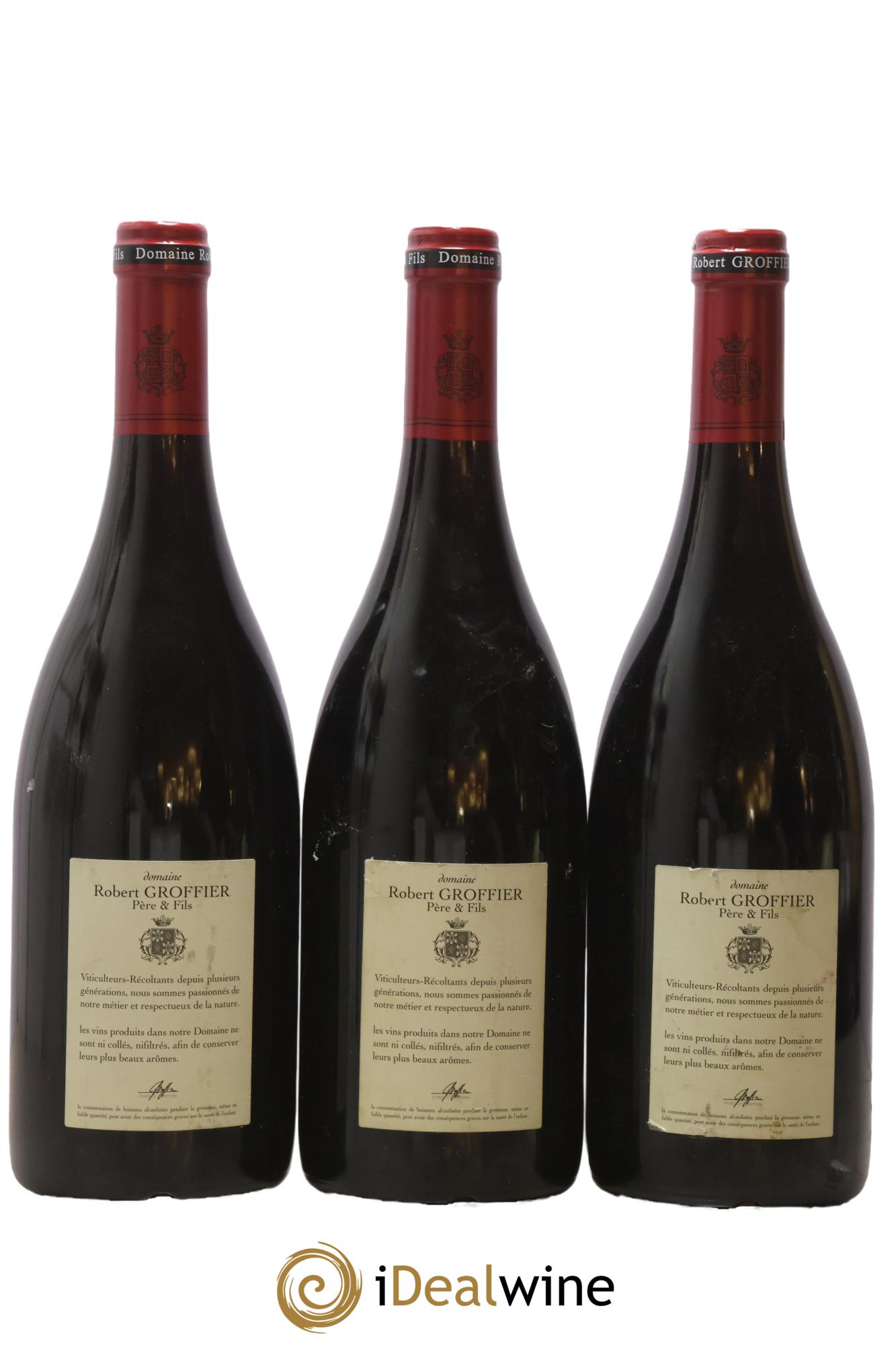 Chambolle-Musigny 1er Cru Les Sentiers Robert Groffier Père & Fils (Domaine) 2013 - Lot de 3 bouteilles - 1