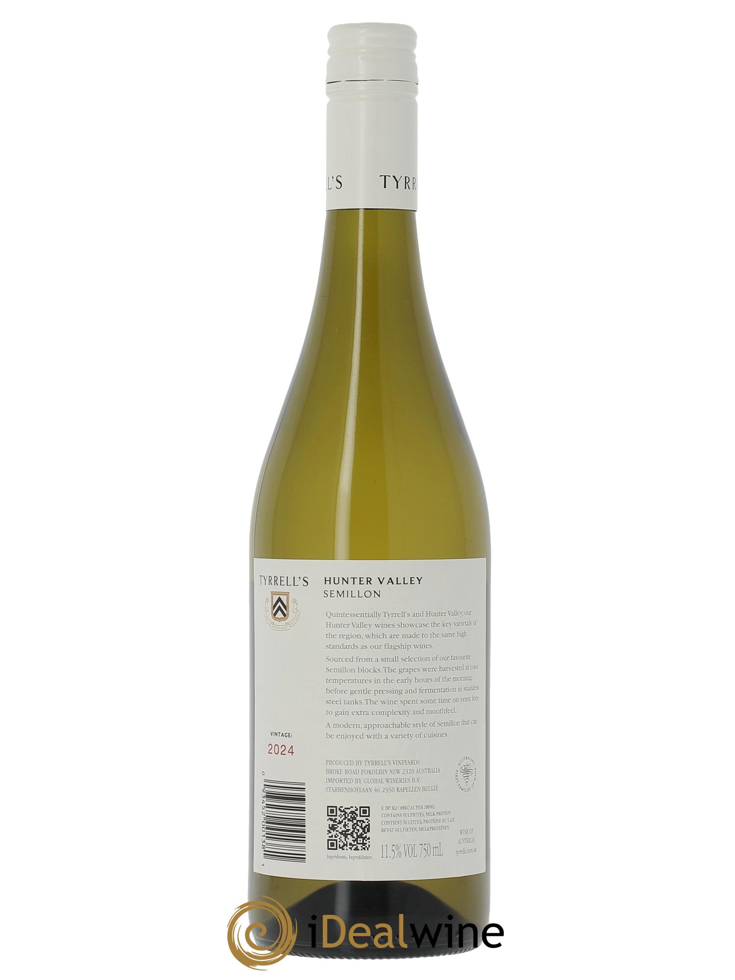 Hunter Valley Tyrrell's Wines Sémillon  2024 - Lot de 1 bouteille - 1