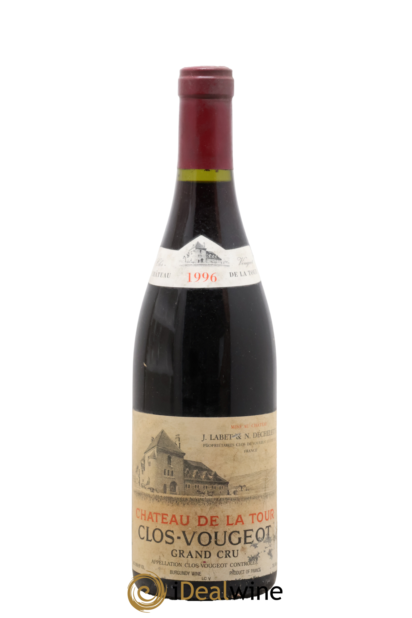 Clos de Vougeot Grand Cru Château de La Tour 1996 - Lot de 1 bouteille - 0