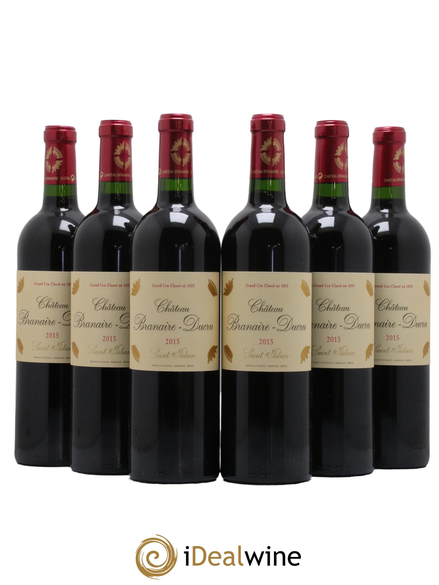 Château Branaire Ducru 4ème Grand Cru Classé 2015 - Lot de 6 bouteilles - 0