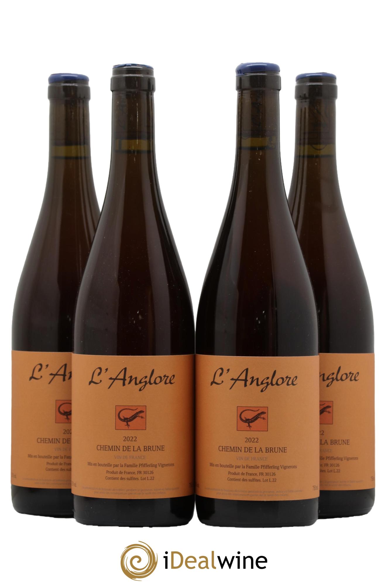 Vin de France Chemin de la brune L'Anglore 2022 - Lot de 4 bouteilles - 0