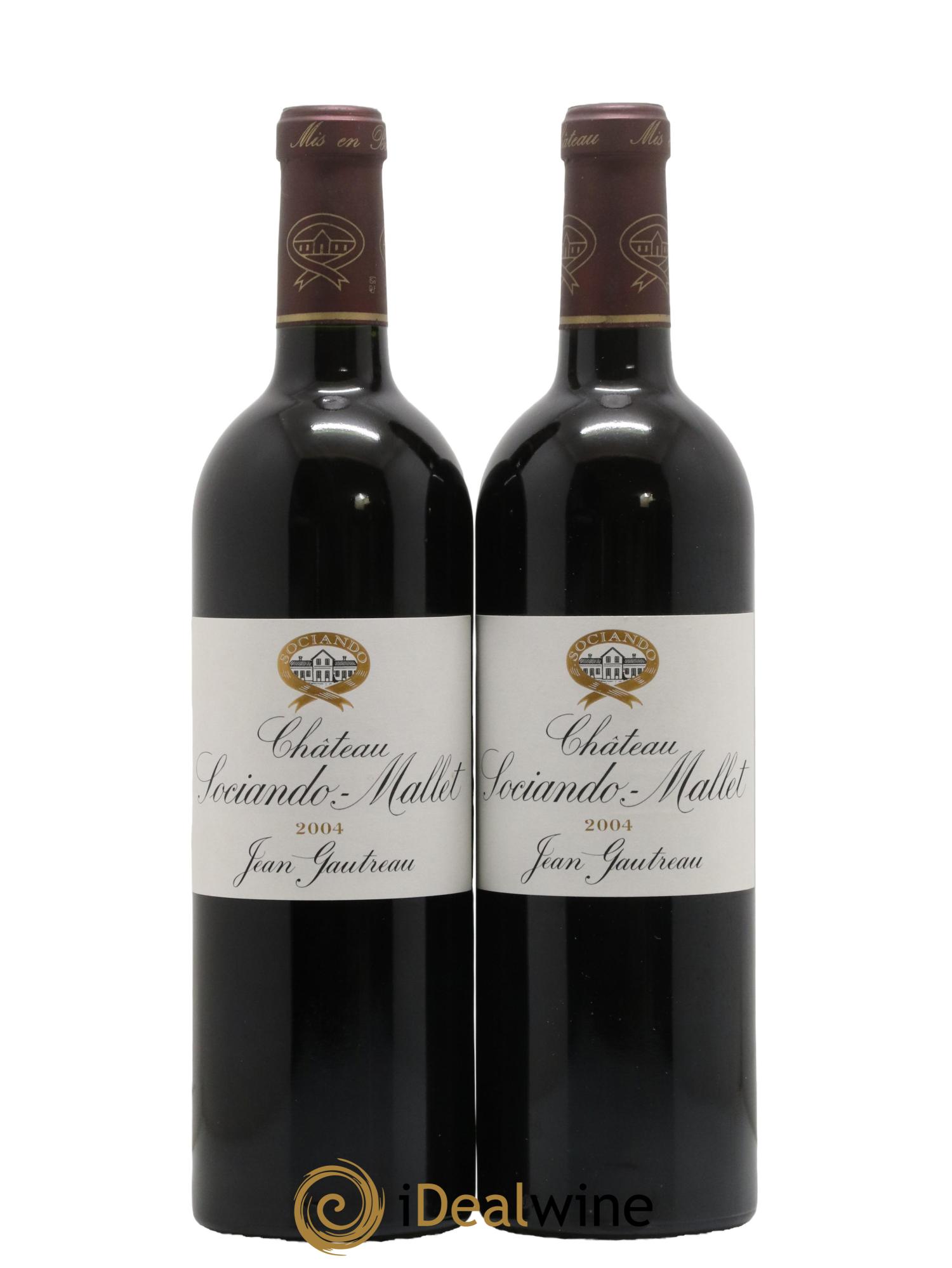 Château Sociando Mallet 2004 - Posten von 2 Flaschen - 0
