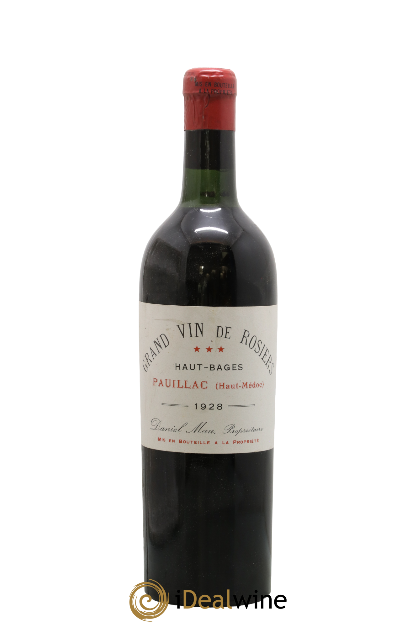 Pauillac Grand Vin de Rosiers Chateau Haut-Bages 1928 - Lot of 1 bottle - 0