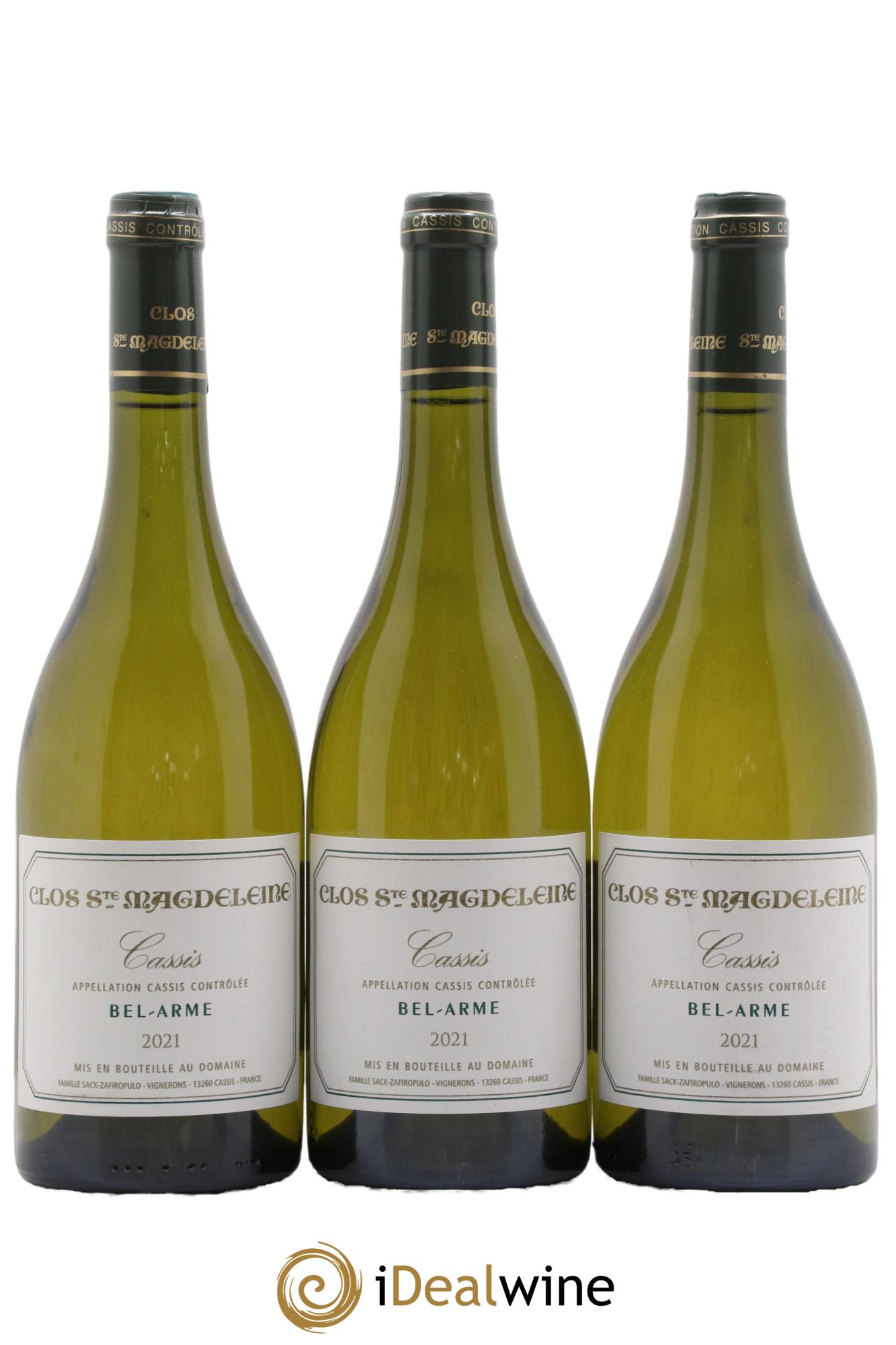 Cassis Bel Arme Clos Sainte Magdeleine 2021 - Lot de 3 bouteilles - 0