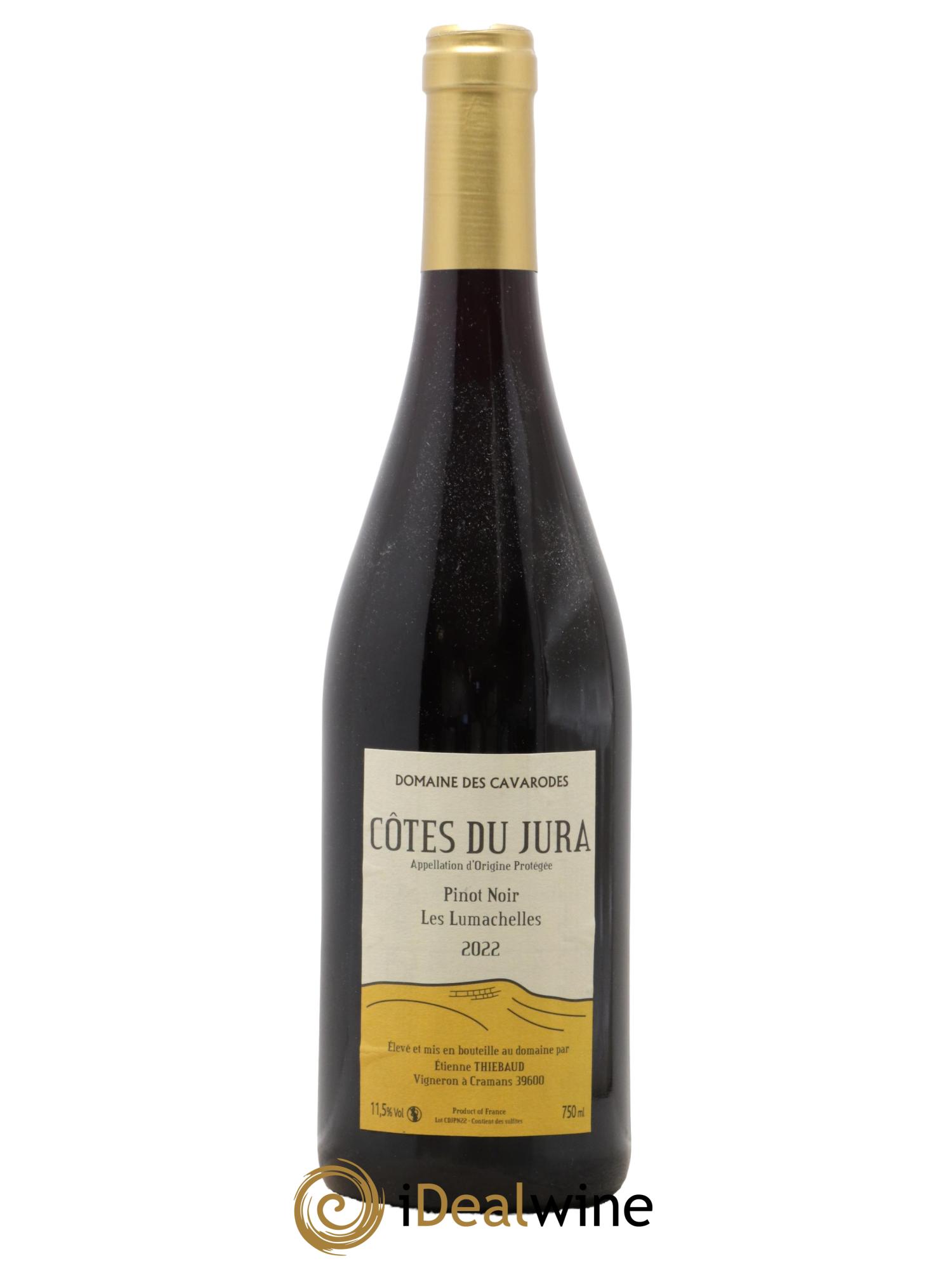 Côtes du Jura Pinot Noir Les Lumachelles Cavarodes (Domaine des) - Etienne Thiébaud  2022 - Lot de 1 bouteille - 0