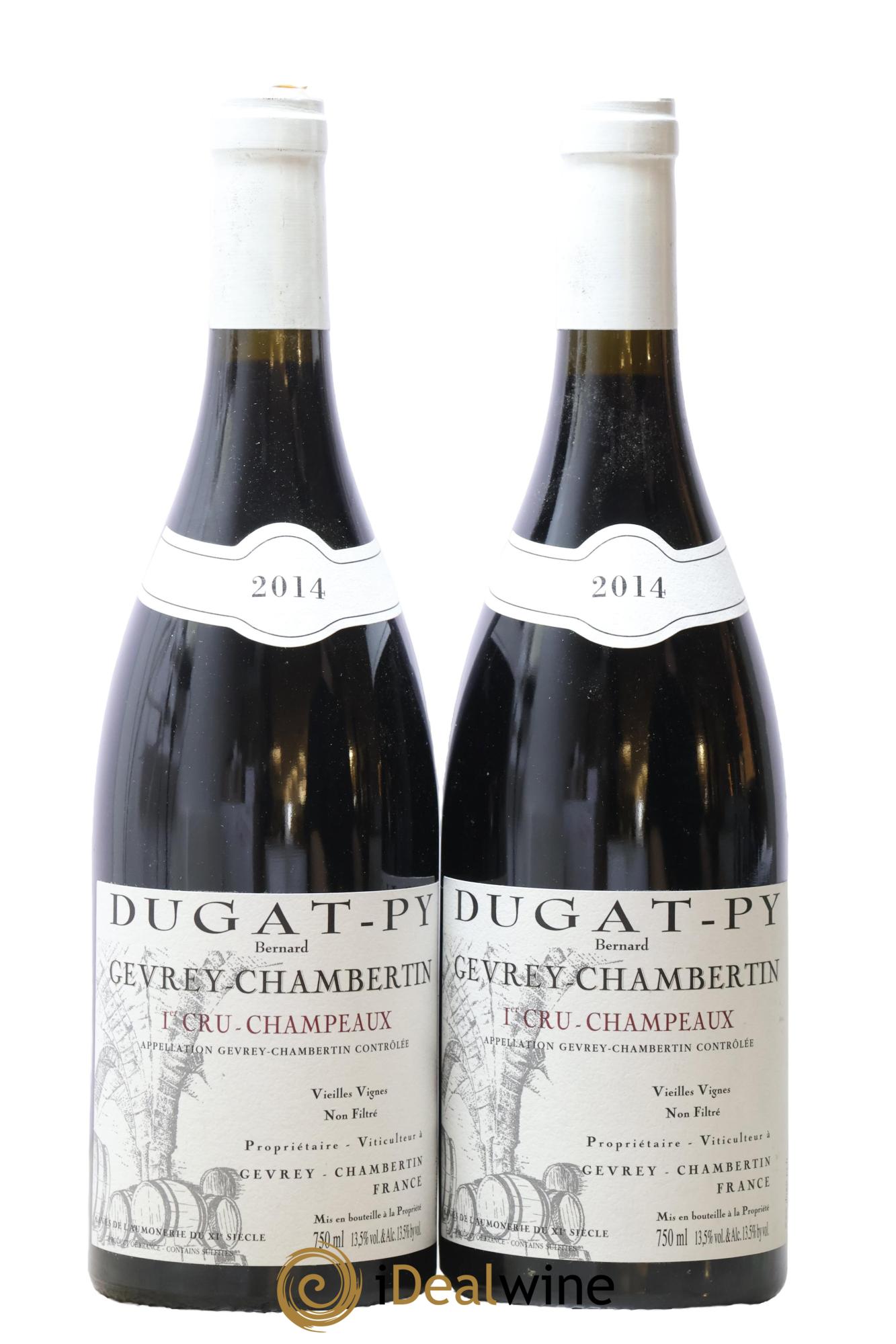 Gevrey-Chambertin 1er Cru Champeaux Vieilles Vignes Dugat-Py 2014 - Lot de 2 bouteilles - 0