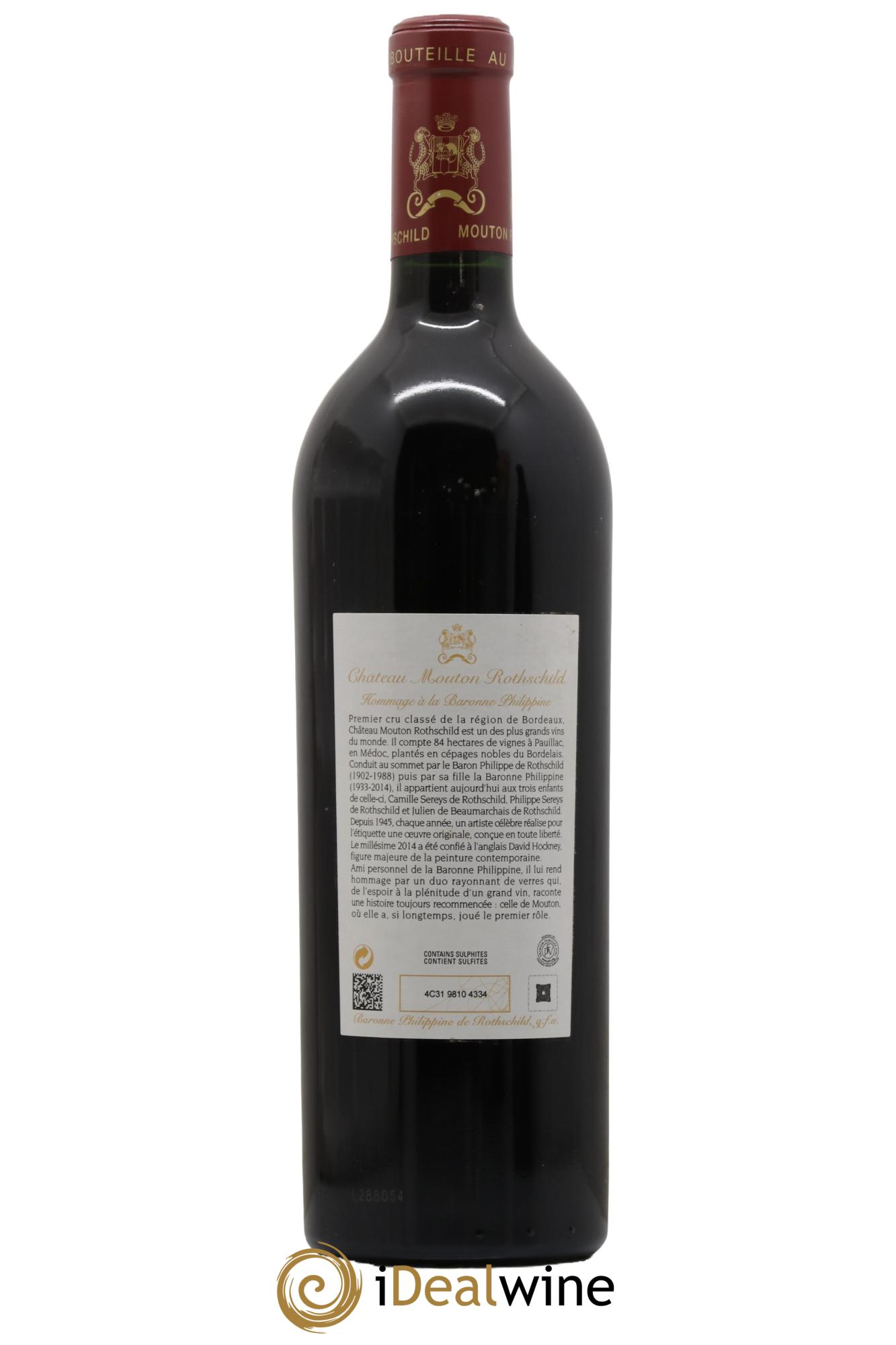 Château Mouton Rothschild 1er Grand Cru Classé 2014 - Lotto di 1 bottiglia - 1