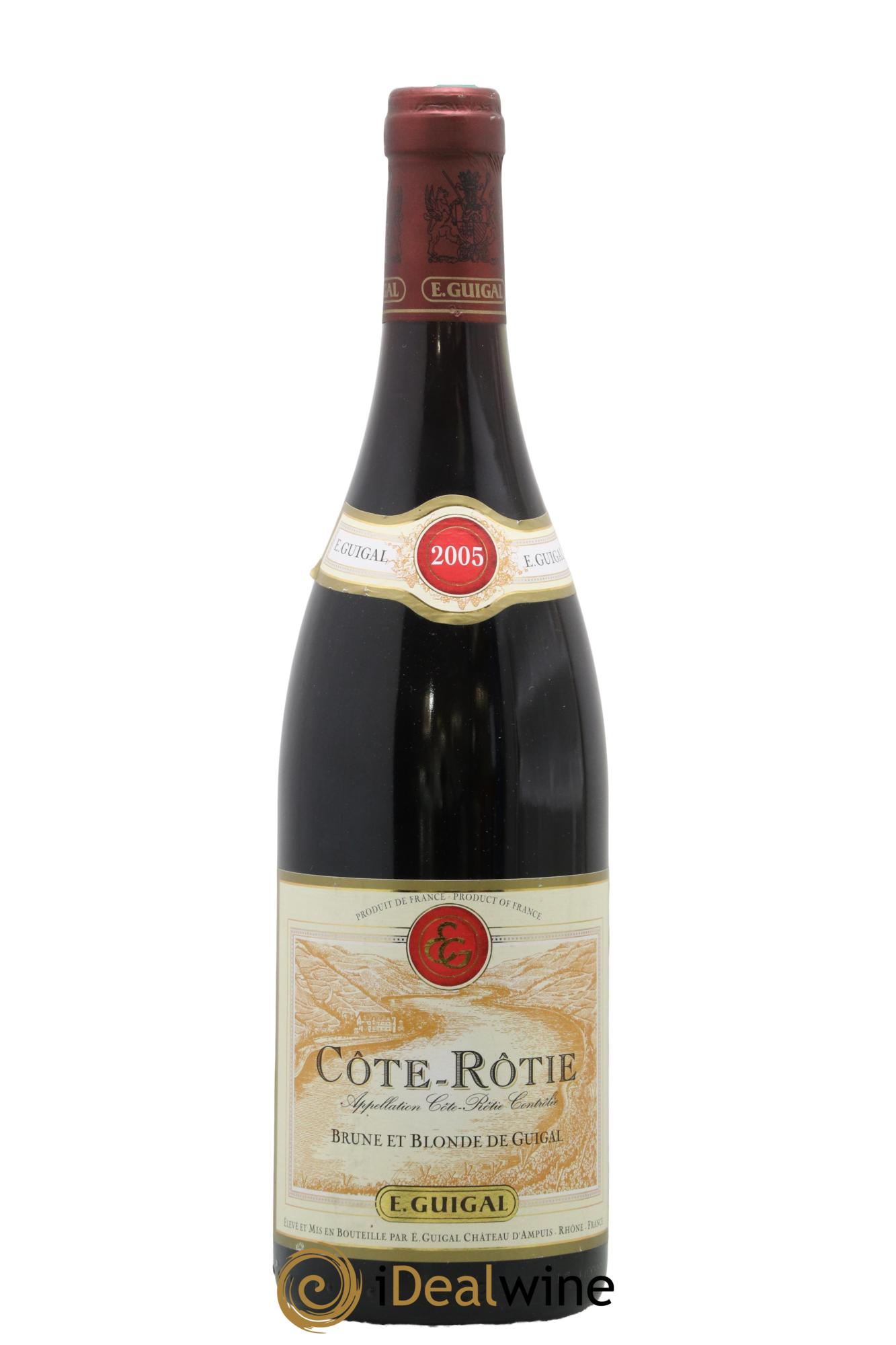 Côte-Rôtie Côtes Brune et Blonde Guigal 2005 - Lot de 1 bouteille - 0