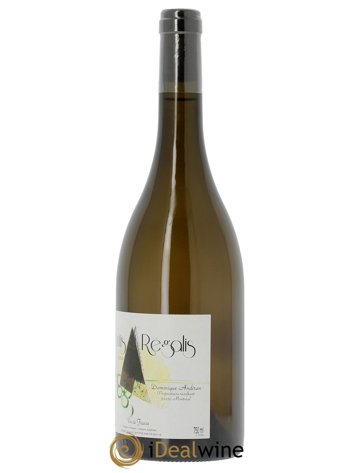 Vin de France Montis Regalis 9102 Domaine Andiran  2020 - Lot de 1 bouteille - 1