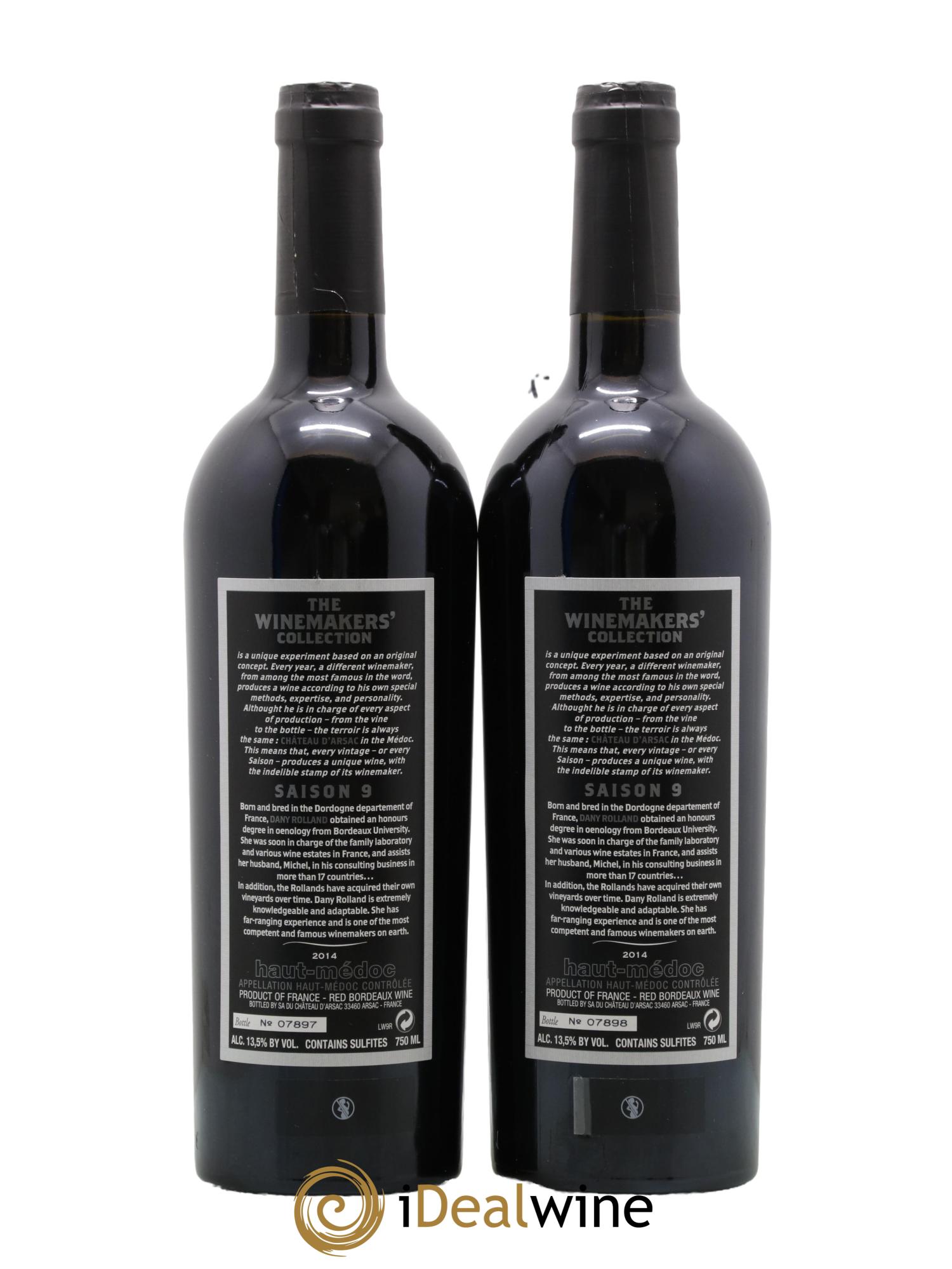 Haut Médoc The Winemaker's Collection Dany Rolland Saison 9 2014 - Lot de 2 bouteilles - 1
