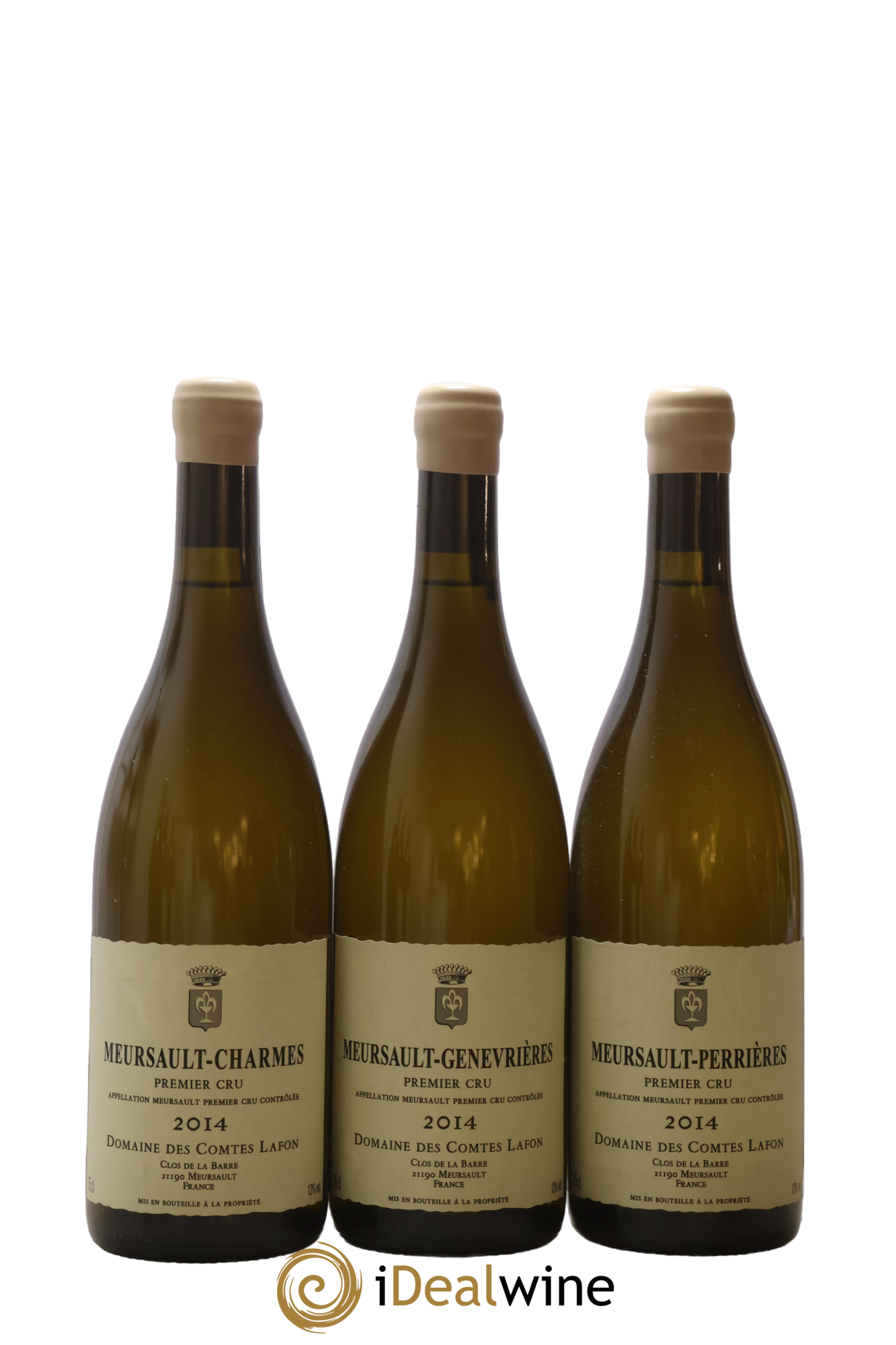 Meursault 1er Cru Caisse Prestige 6 Climats Comtes Lafon (Domaine des)  2014 - Lot de 6 bouteilles - 1