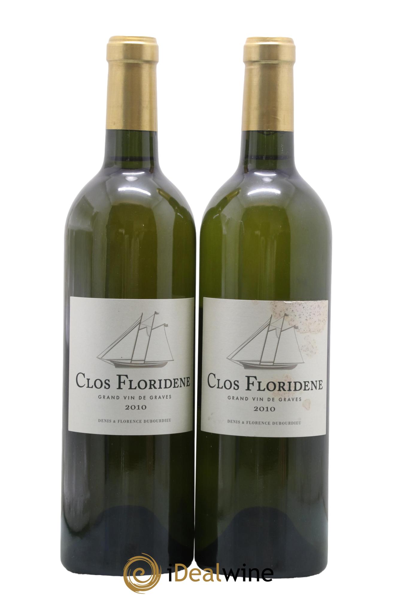 Clos Floridène 2010 - Posten von 2 Flaschen - 0
