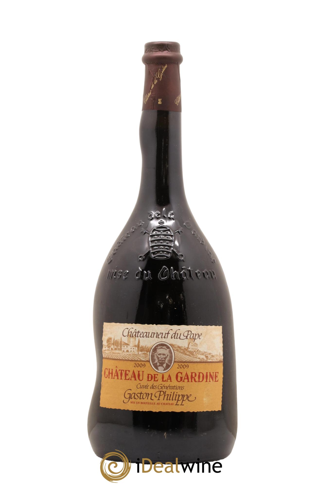Châteauneuf-du-Pape Cuvee des Generations Gaston Philippe Chateau La Gardine 2009 - Lot de 1 magnum - 1
